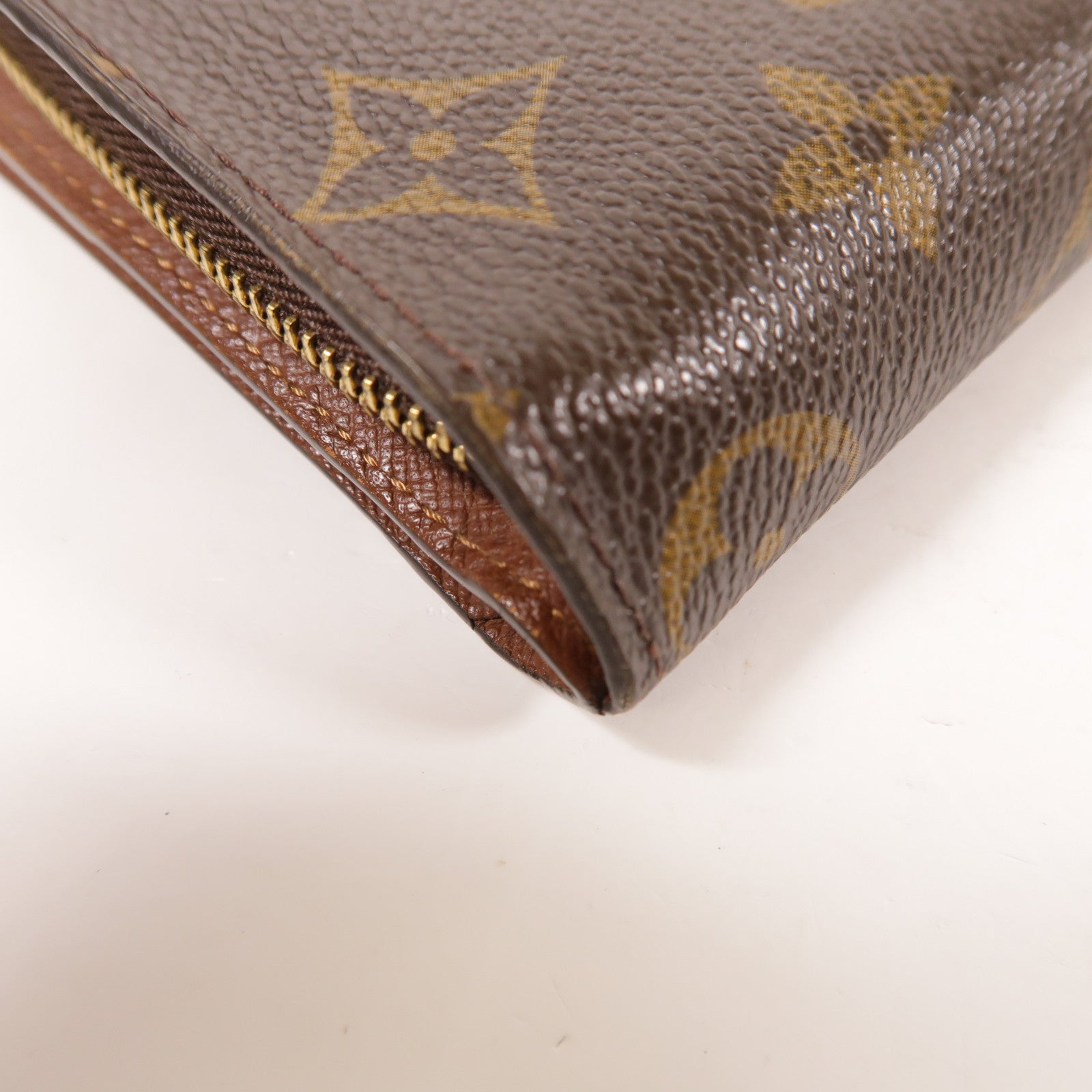 LOUIS VUITTON Monogram Compact Zip金扣錢包