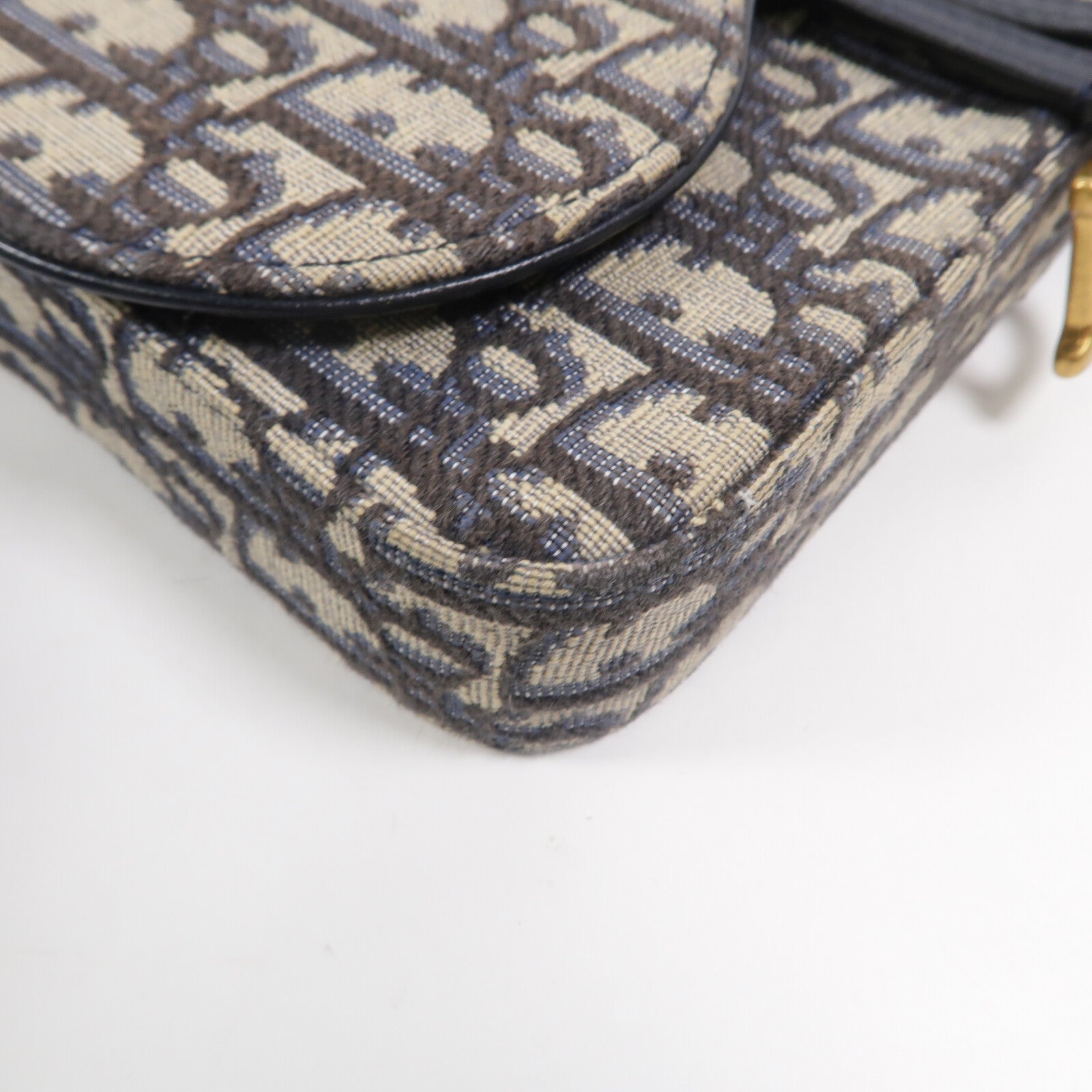 Dior 帆布Saddle WOC鏈帶肩背袋