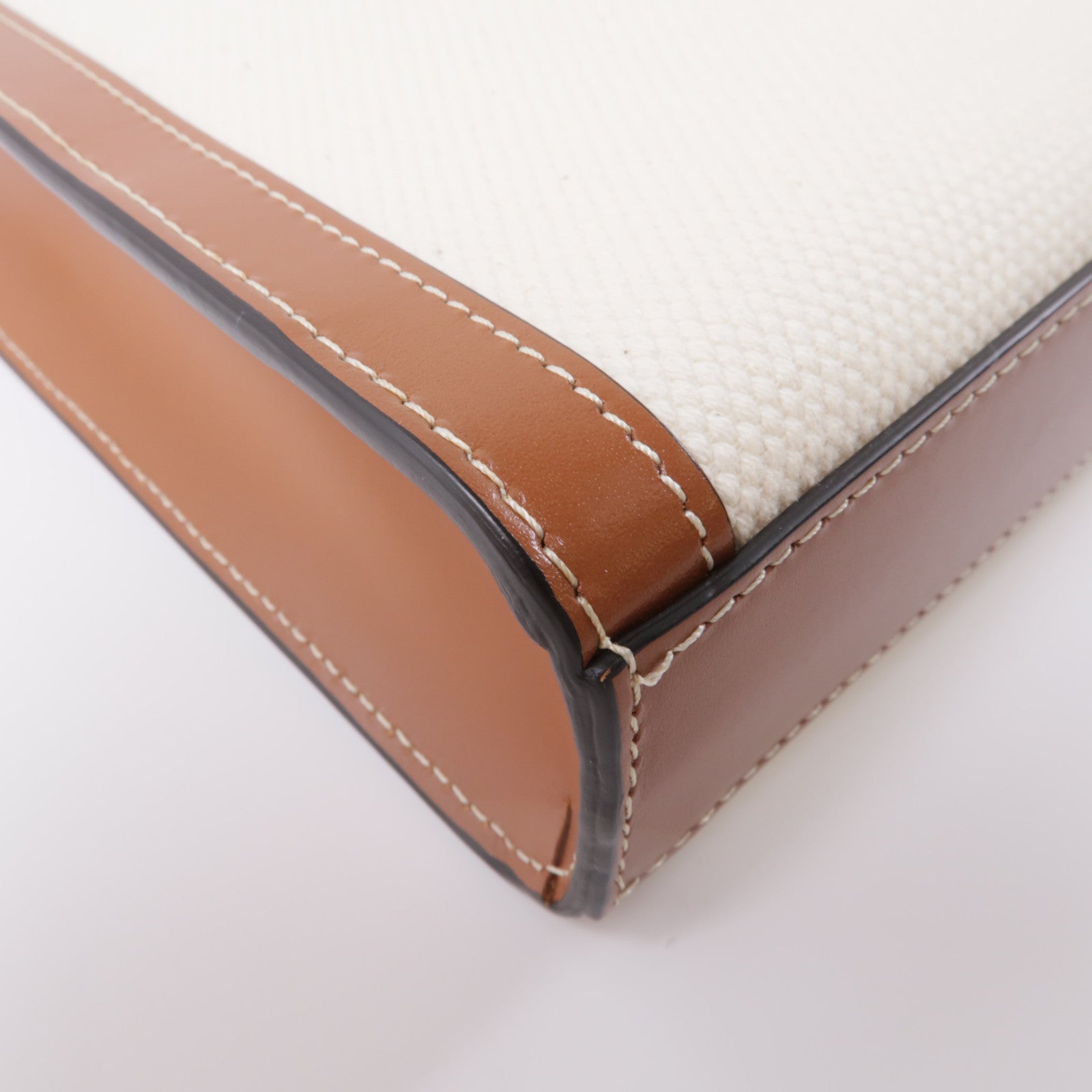 CELINE 帆布/皮革Sulky Vertical Cabas Tote金扣手挽肩背兩用袋
