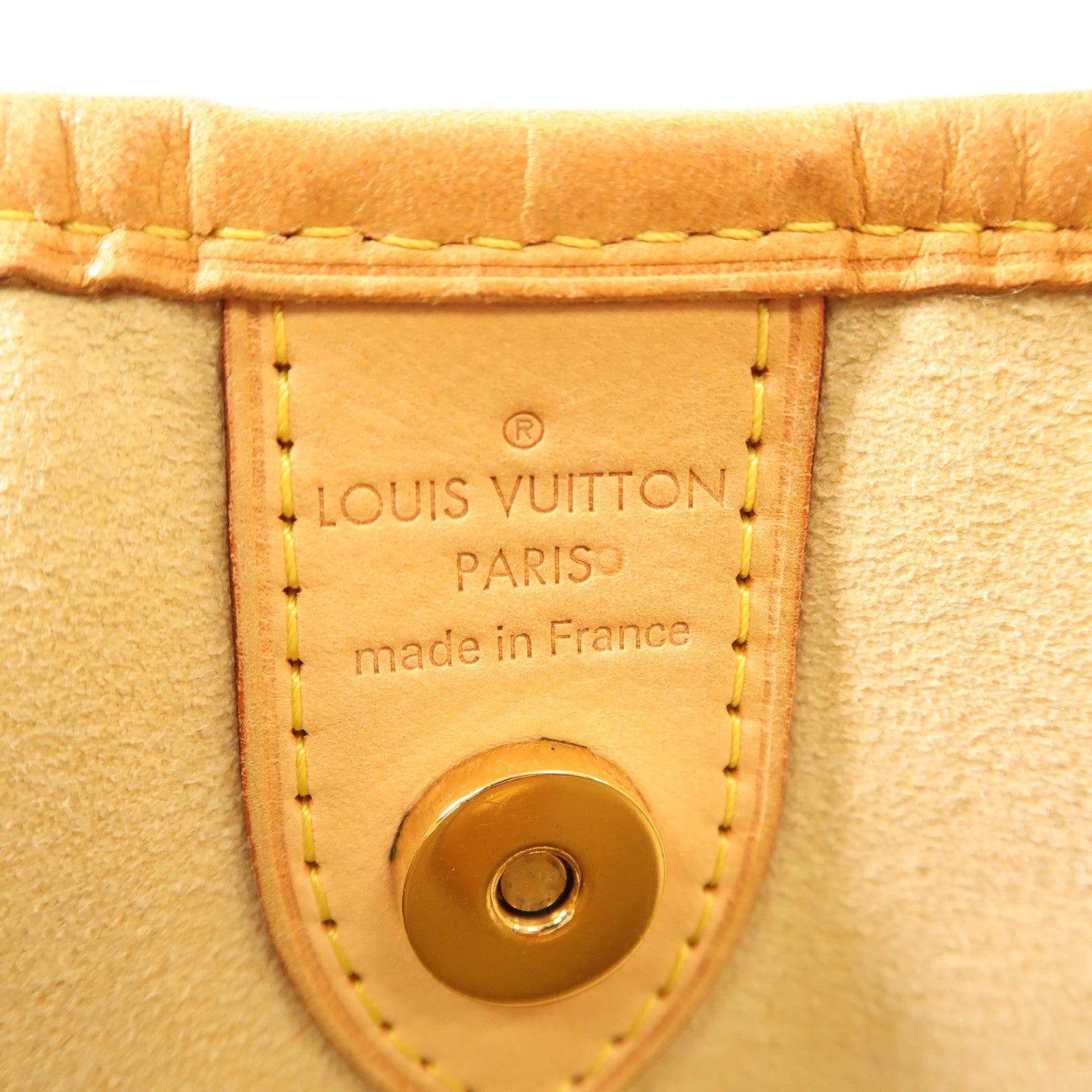 LOUIS VUITTON Monogram Galliera PM金扣肩背袋棕色