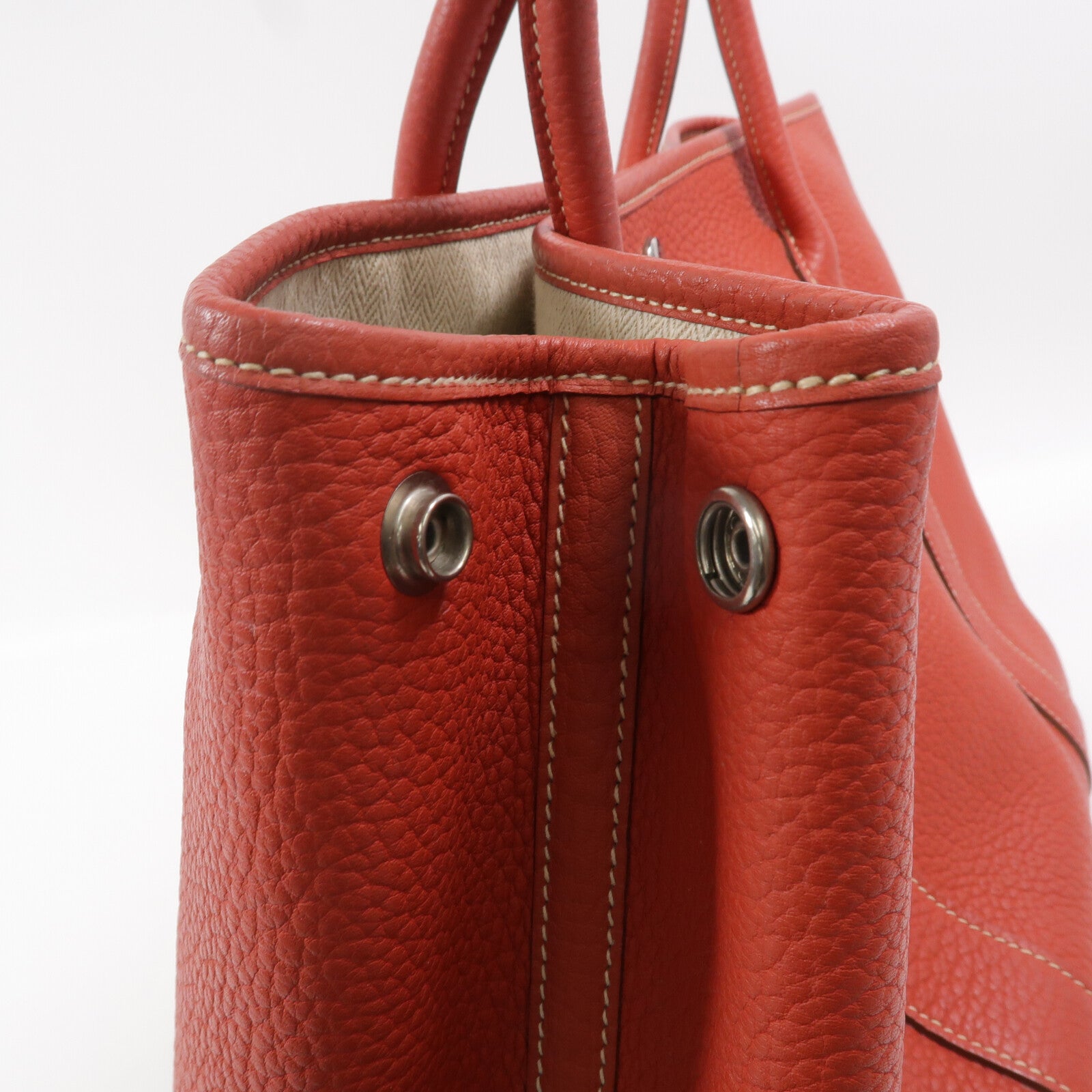 HERMES Negonda皮革Garden Party PM手挽袋Sanguine