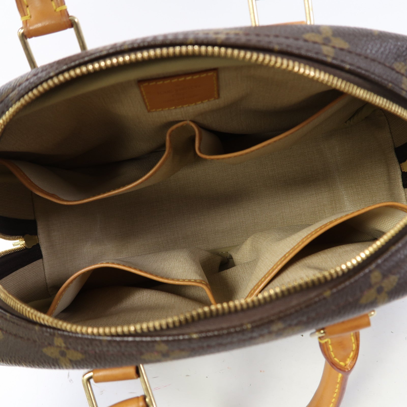 LOUIS VUITTON Monogram Trouville金扣手挽袋啡色