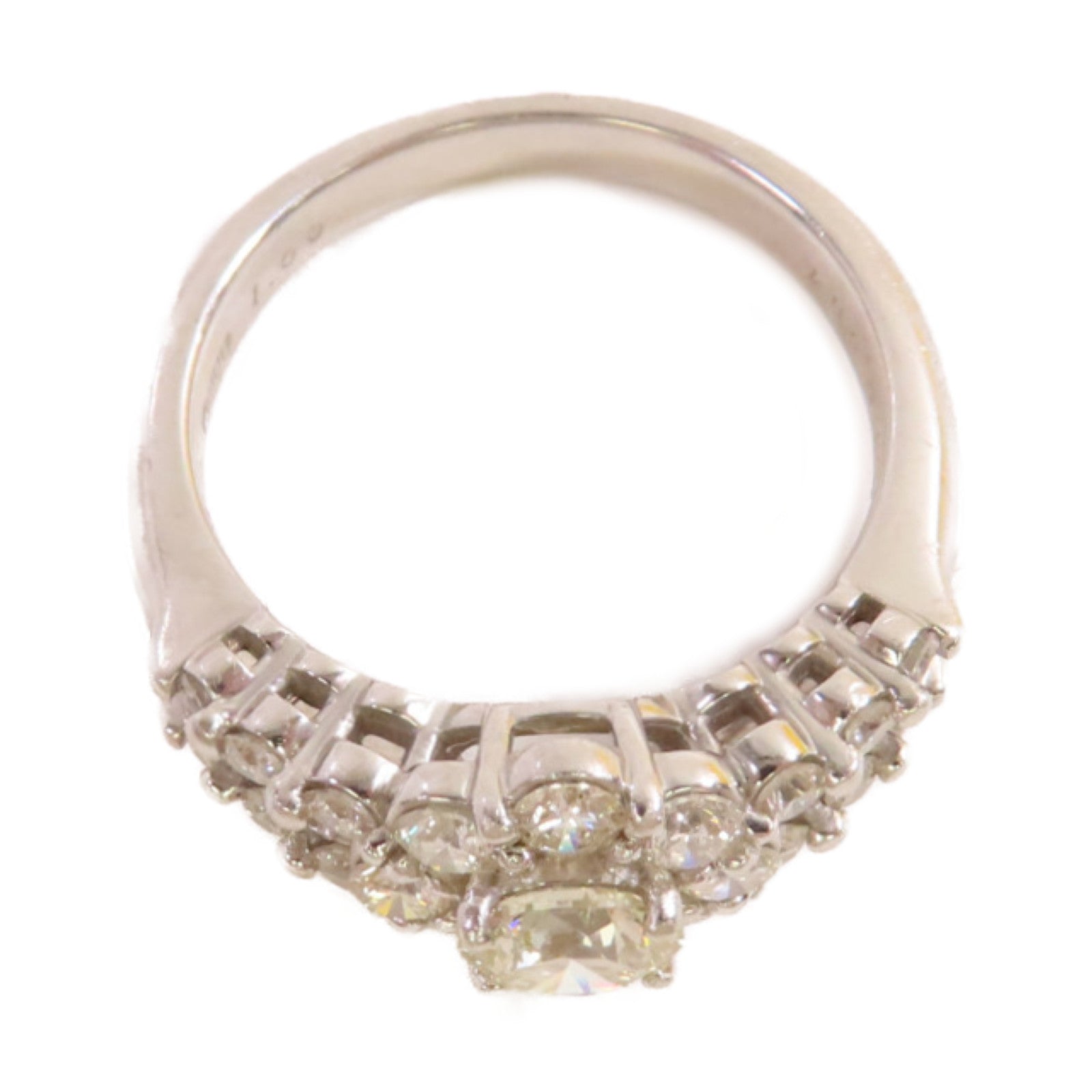 JEWELRY PT900鉑金/0.564ct鑽石/1.0ct鑽石Diamond Ring戒指US#6