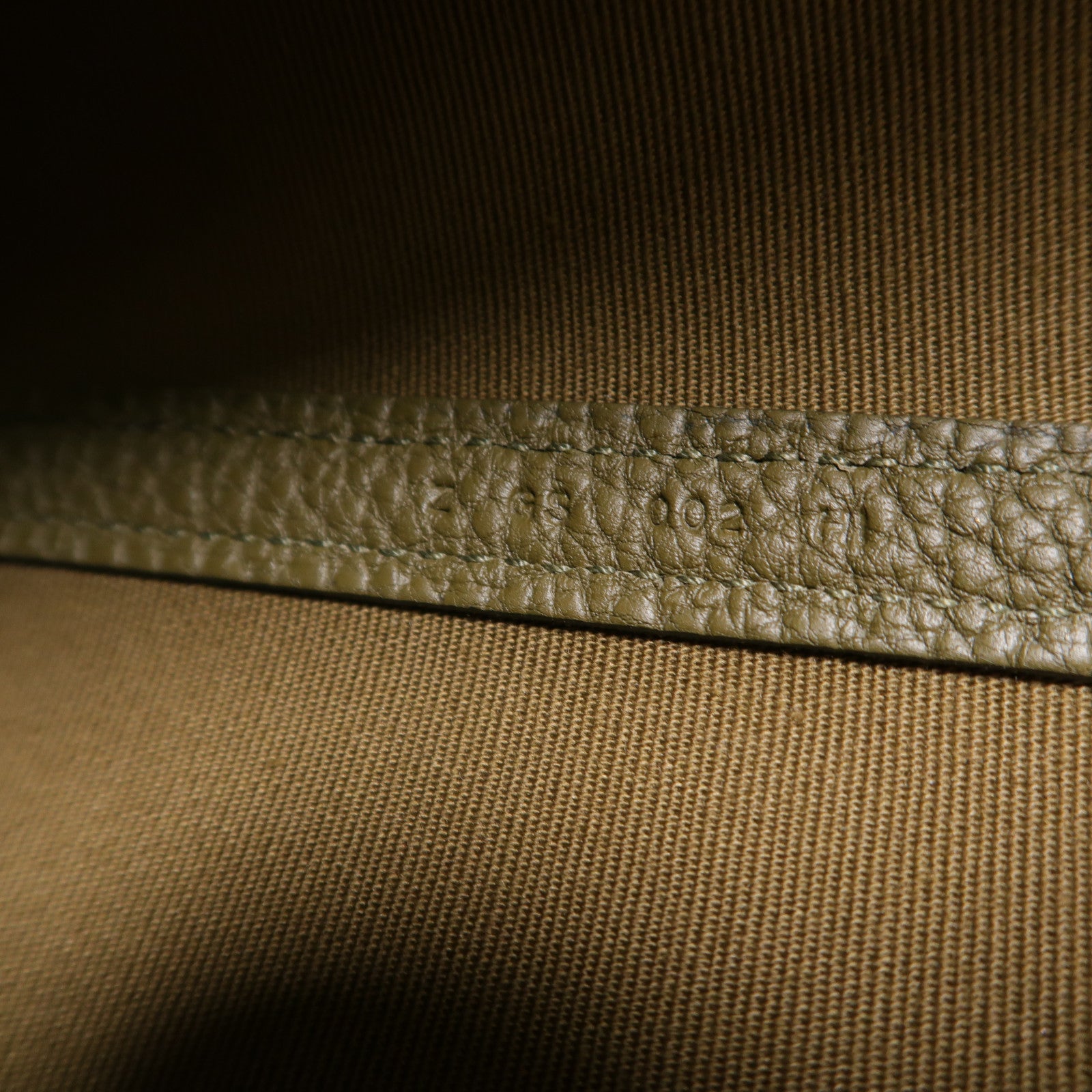 HERMES 帆布Garden File GM手挽袋Vert Olive
