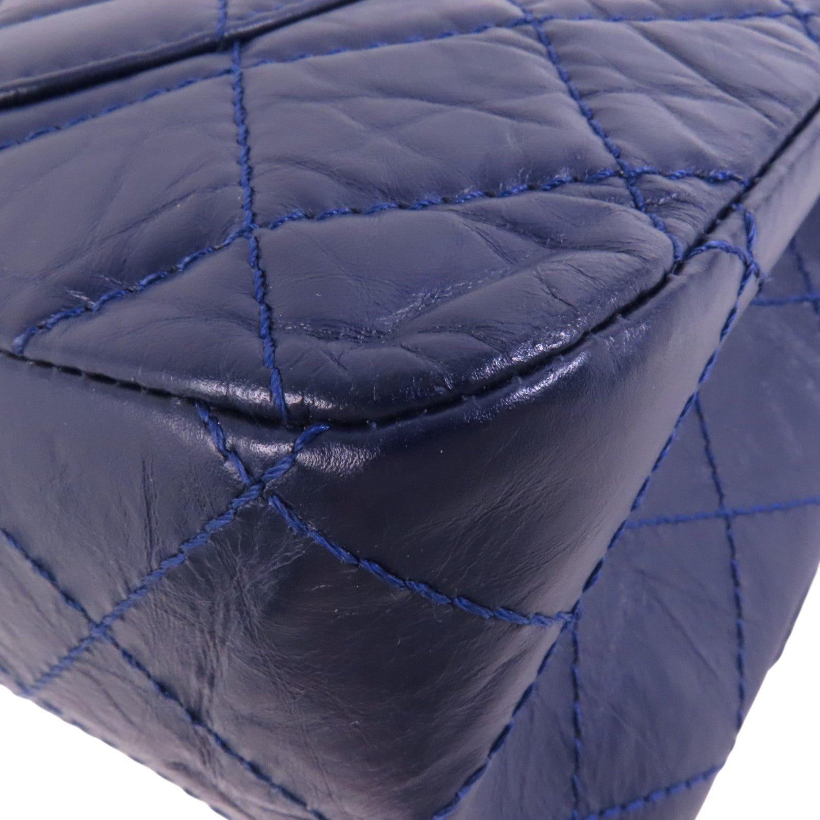 CHANEL 【激減優惠】牛皮皮革2.55銀扣鏈帶肩背袋