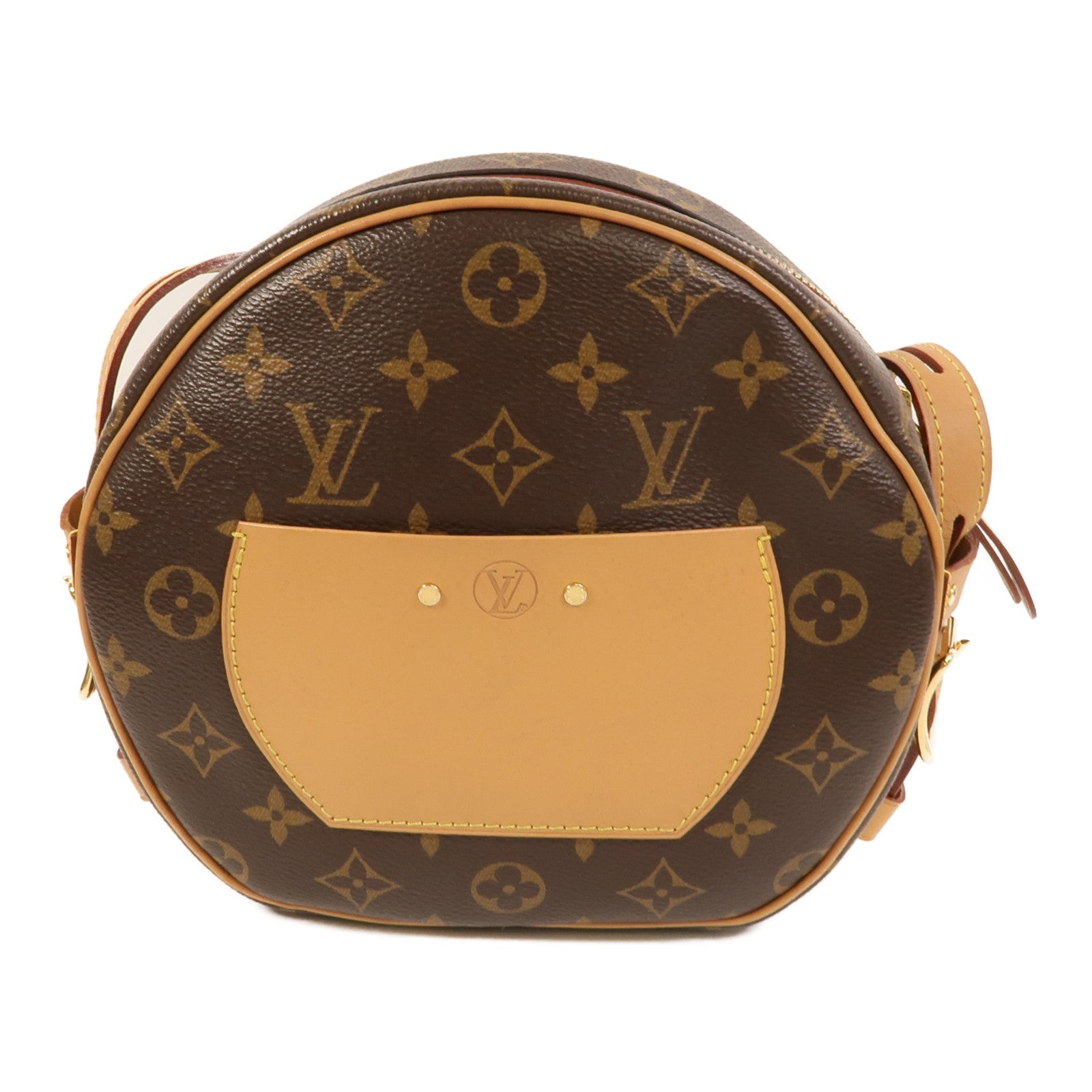 LOUIS VUITTON Monogram Empreinte Vavin PM金扣肩背袋深藍色