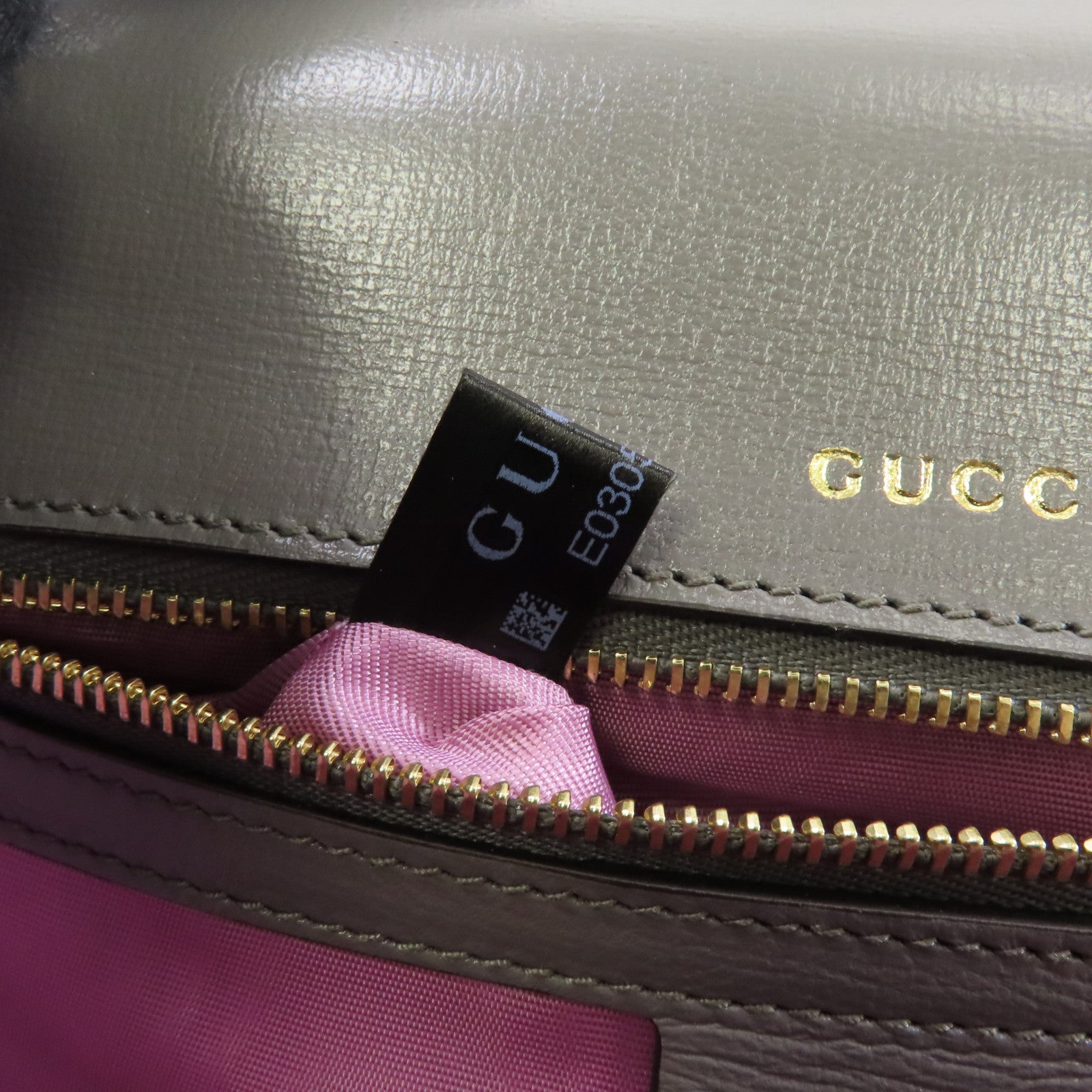 GUCCI GG GHW Shoulder Bag Crossbody 589474 Calfskin Leather Gray