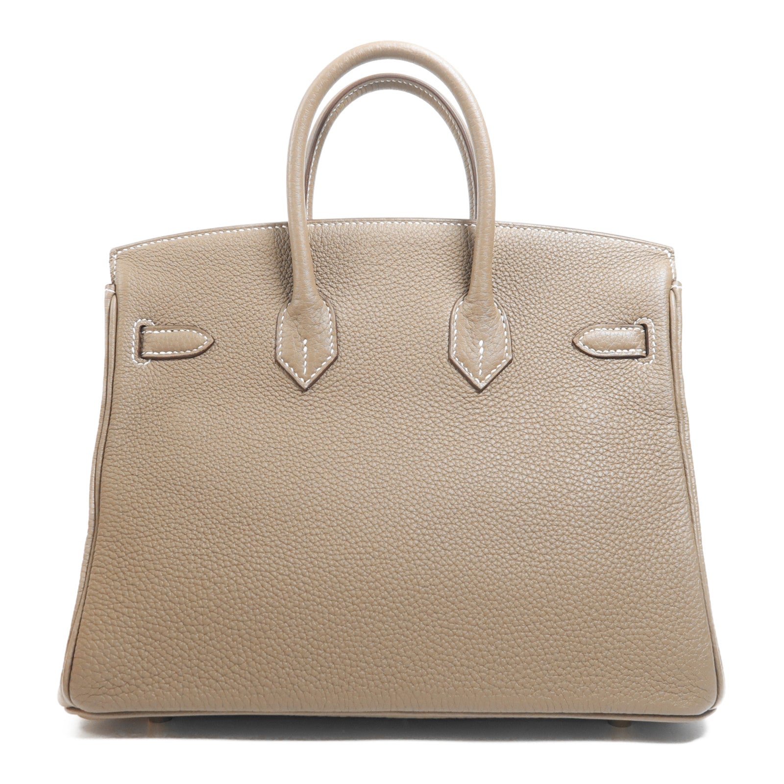 HERMES Togo皮革Birkin 25金扣手挽袋Etoupe