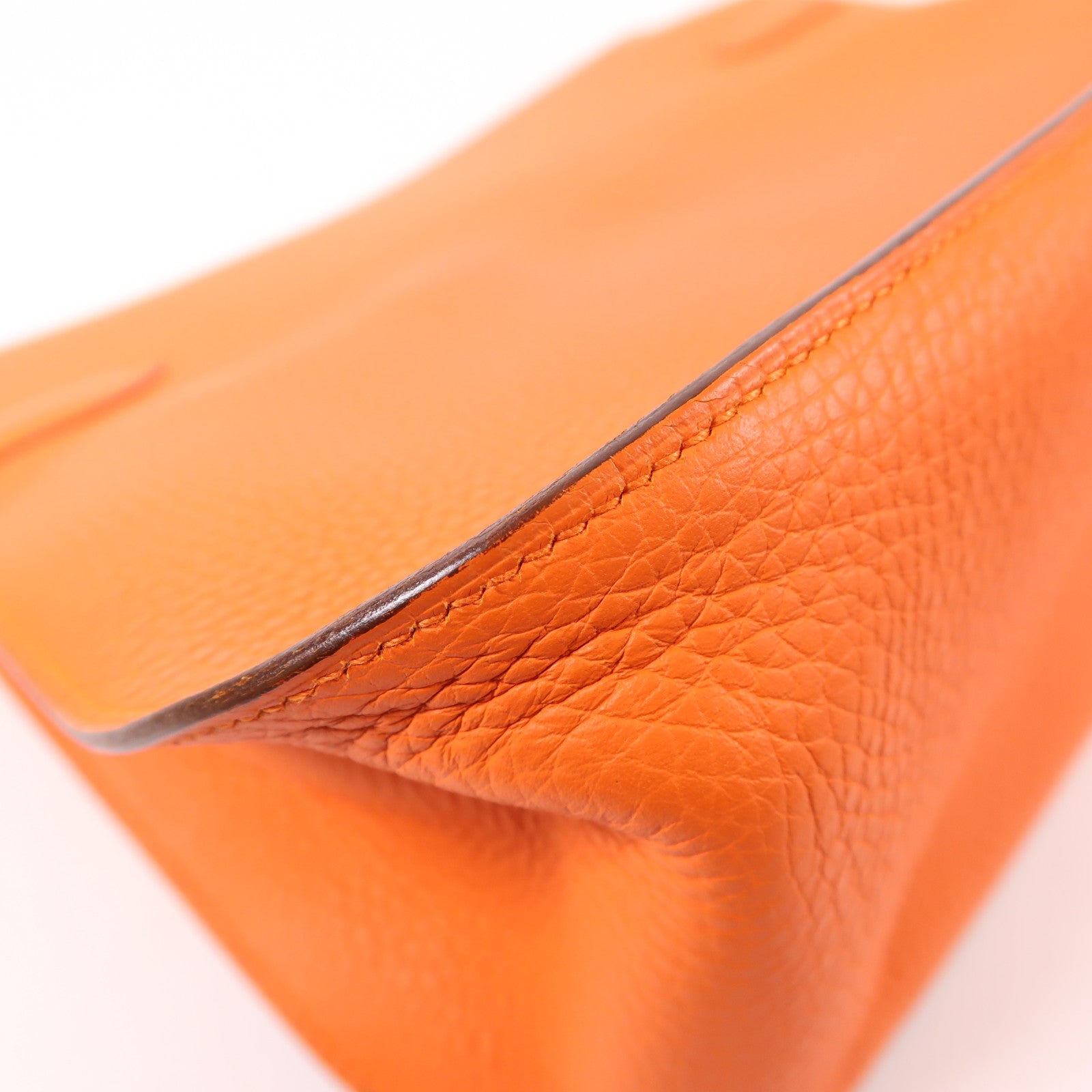 HERMES PHW Jypsiere 28 Shoulder Bag Taurillon Clemence Leather Orange