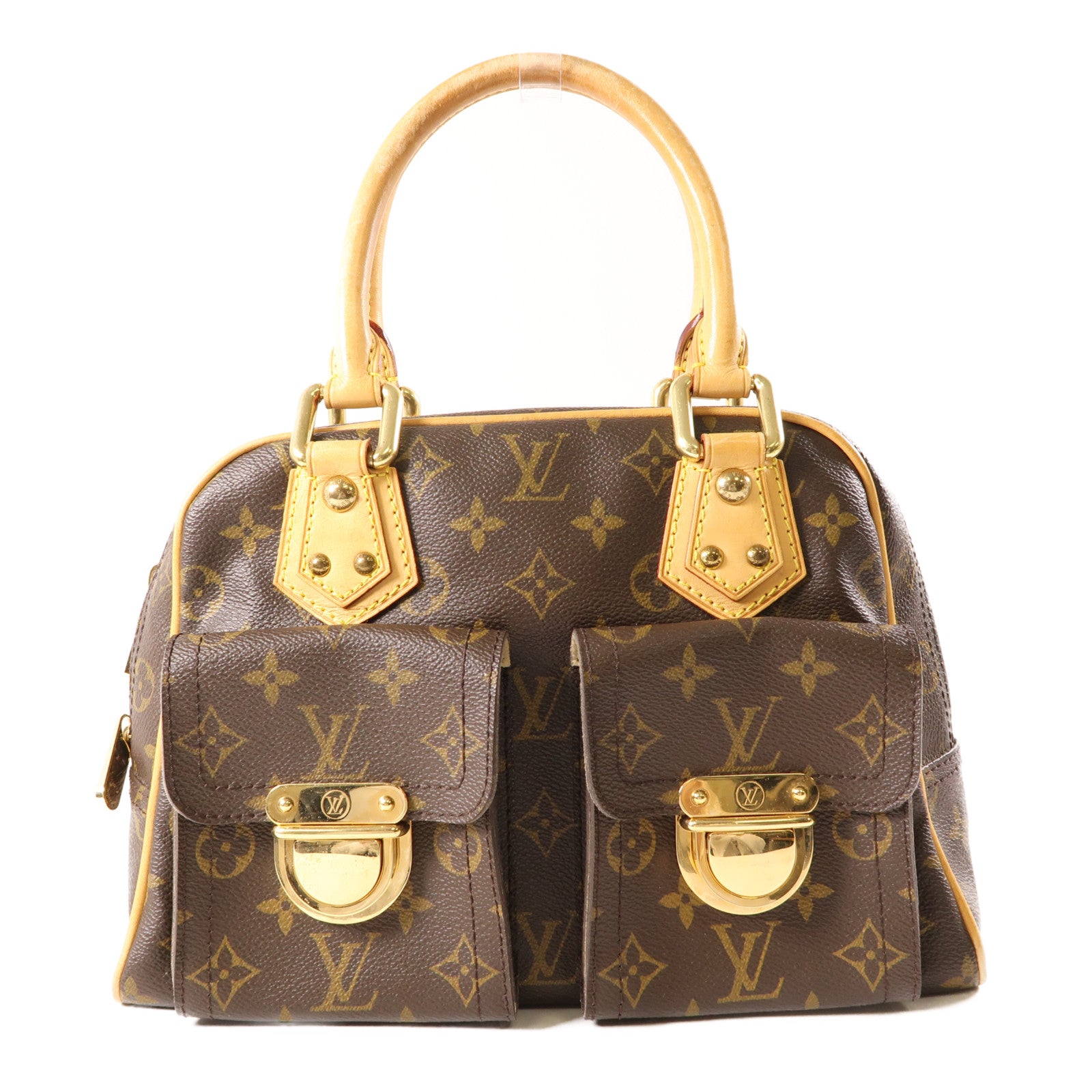 LOUIS VUITTON LV GHW Manhattan PM Handbag M40026 Monogram Brown