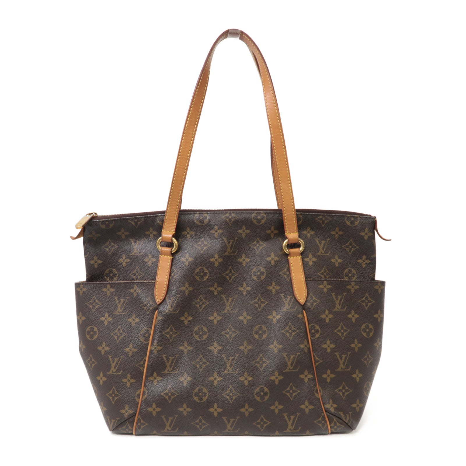 LOUIS VUITTON Monogram Totally MM金扣肩背袋啡色