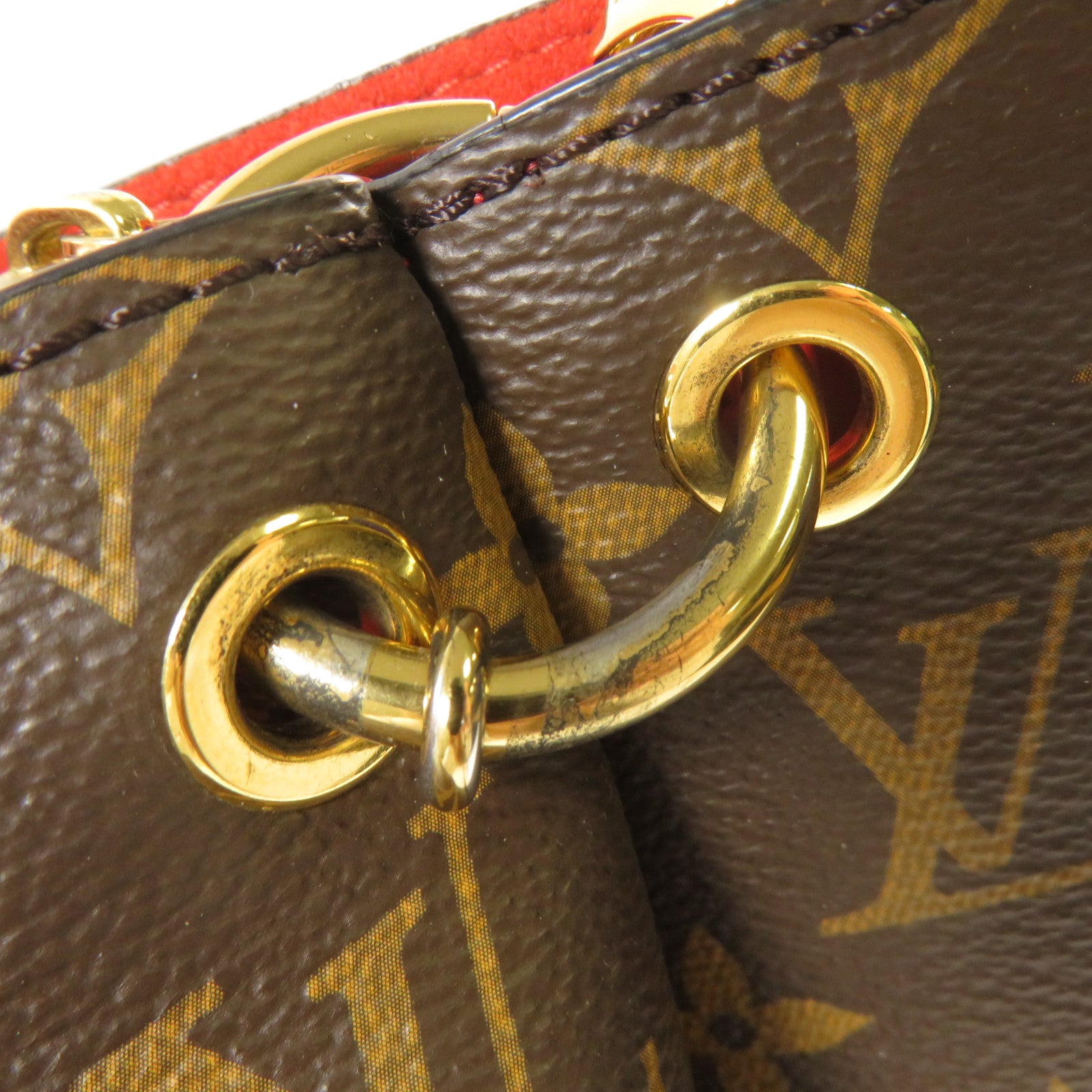 LOUIS VUITTON 【激減優惠】Monogram Flower Tote Bag金扣手挽肩背兩用袋啡色