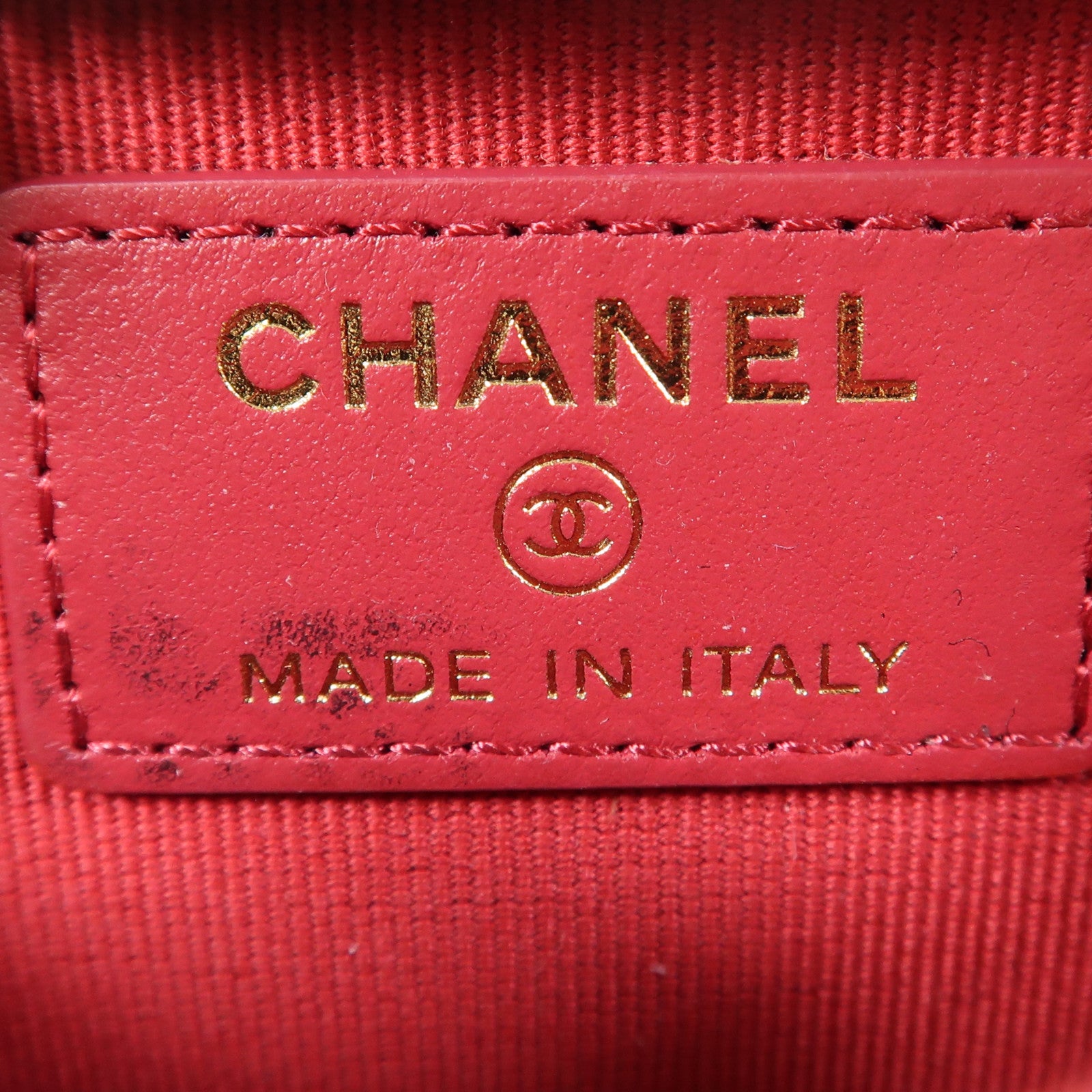 CHANEL 羊皮皮革Coin Case金扣零錢包