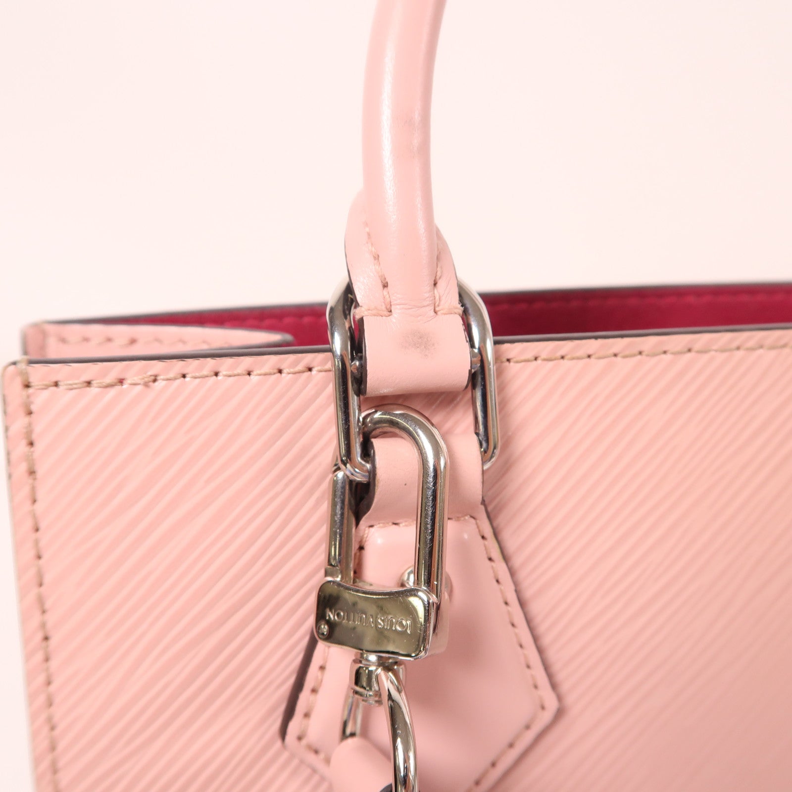 LOUIS VUITTON LV SHW Sac Plat BB 2 Way Shoulder Bag M58659 Epi Pink