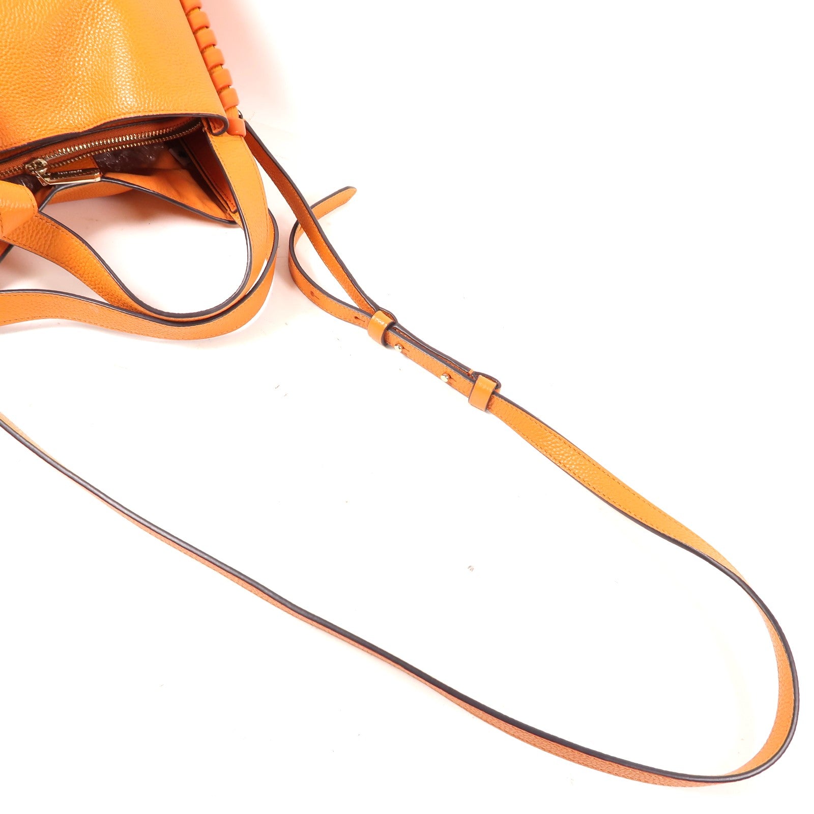 Kate Spade 牛皮皮革2 Way Shoulder Bag金扣手挽肩背兩用袋橙色