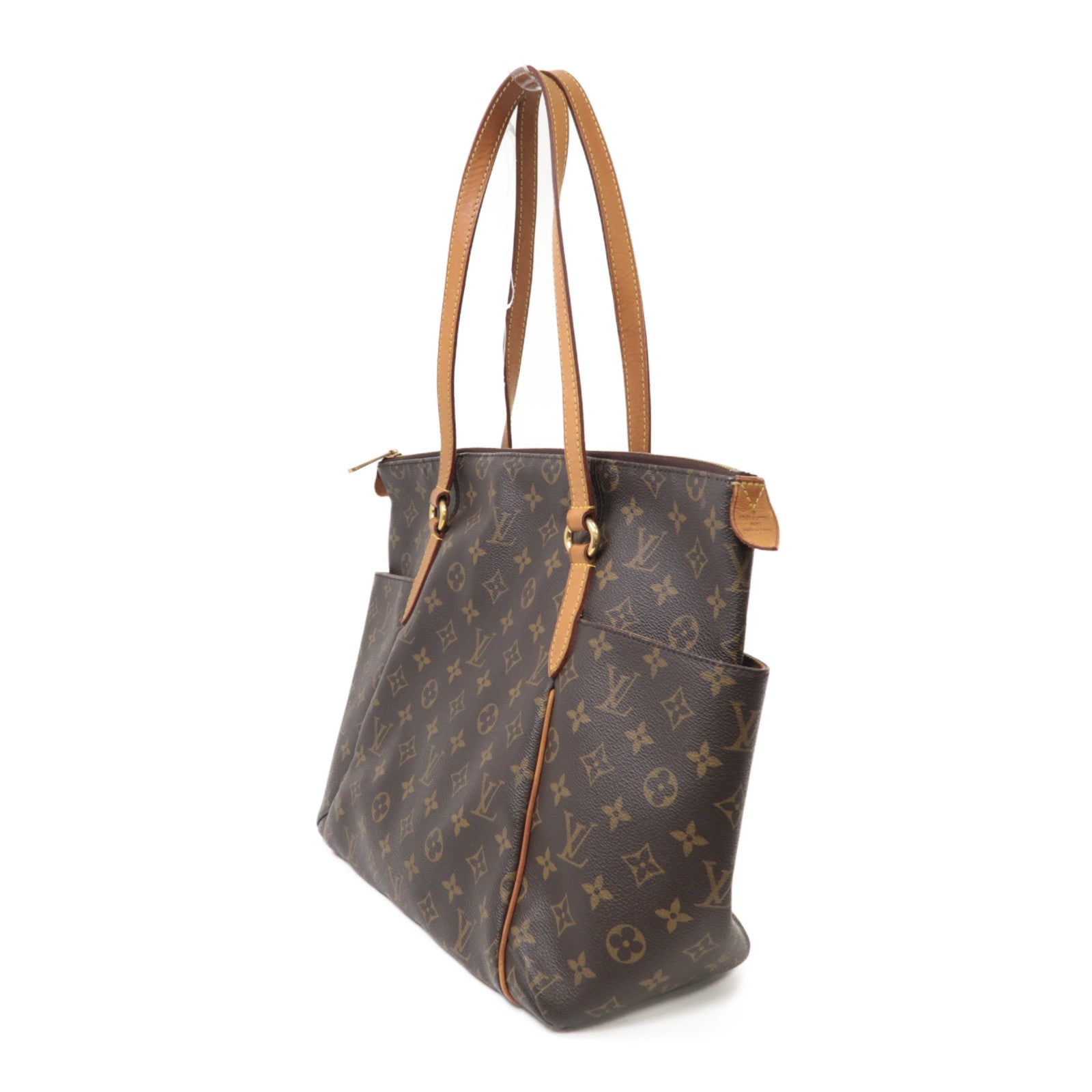 LOUIS VUITTON Monogram Totally MM金扣肩背袋啡色