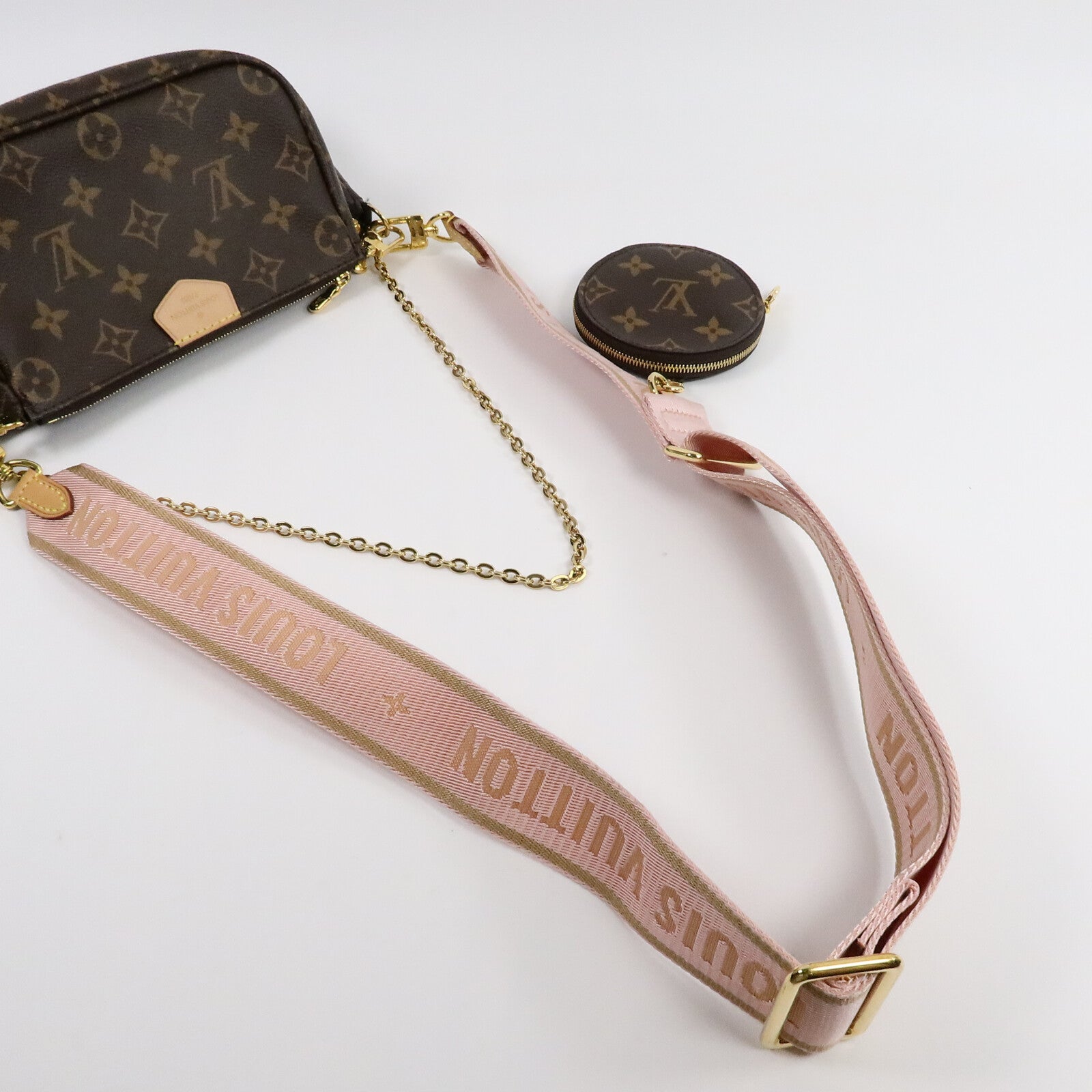 LOUIS VUITTON Monogram Multi Pochette Accessoires手挽肩背兩用袋