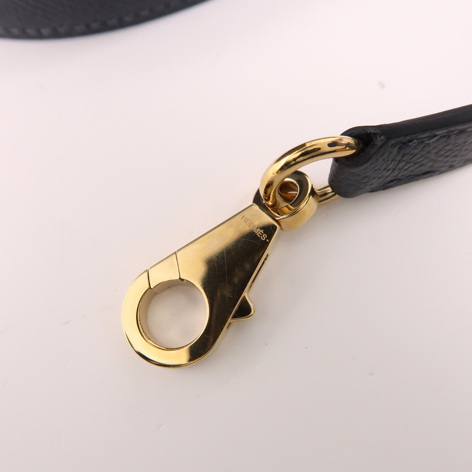 HERMES Epsom皮革Kelly 25金扣手挽肩背兩用袋H0 Gris Misty