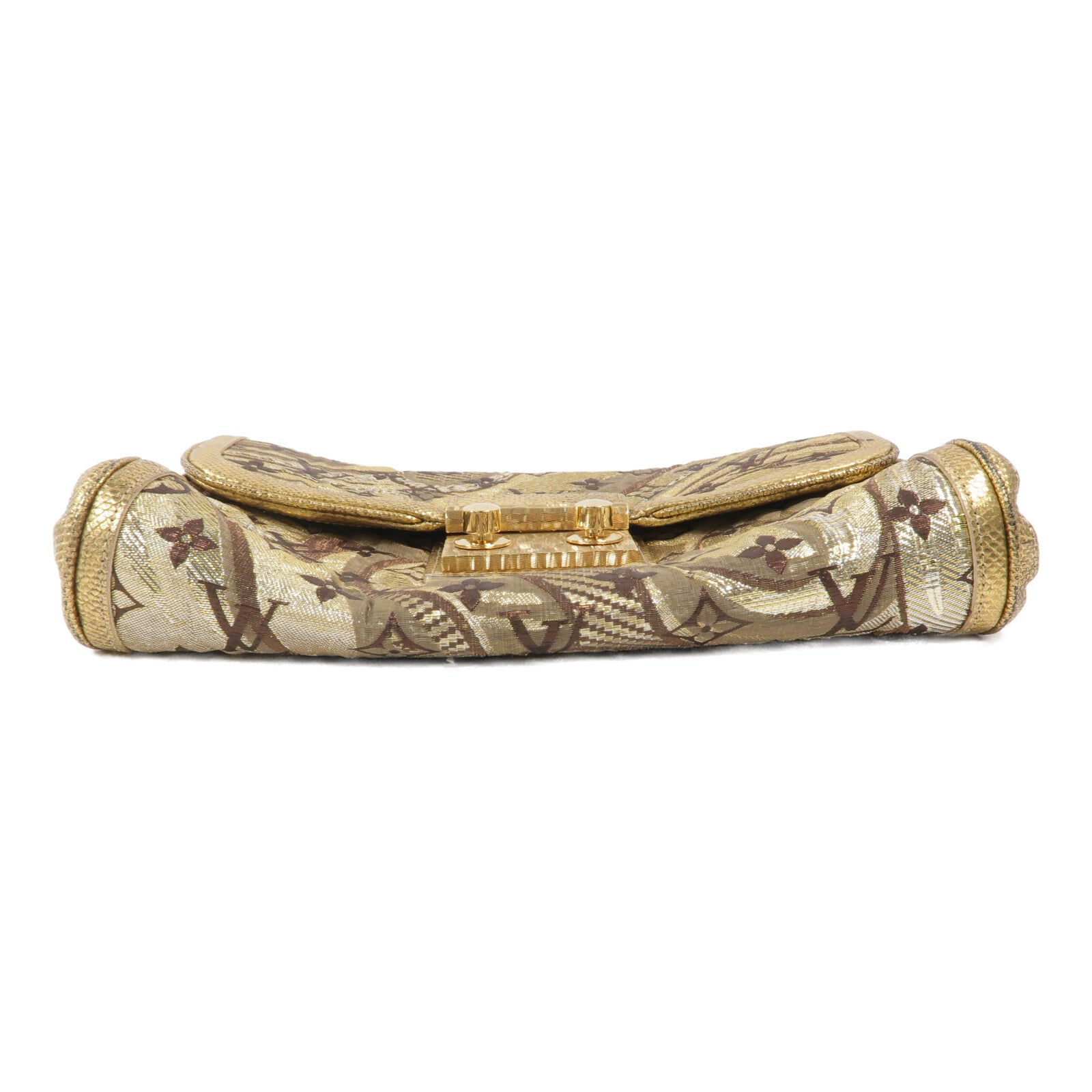 LOUIS VUITTON Metallic Monogram Brocade Thalie Clutch手拿包