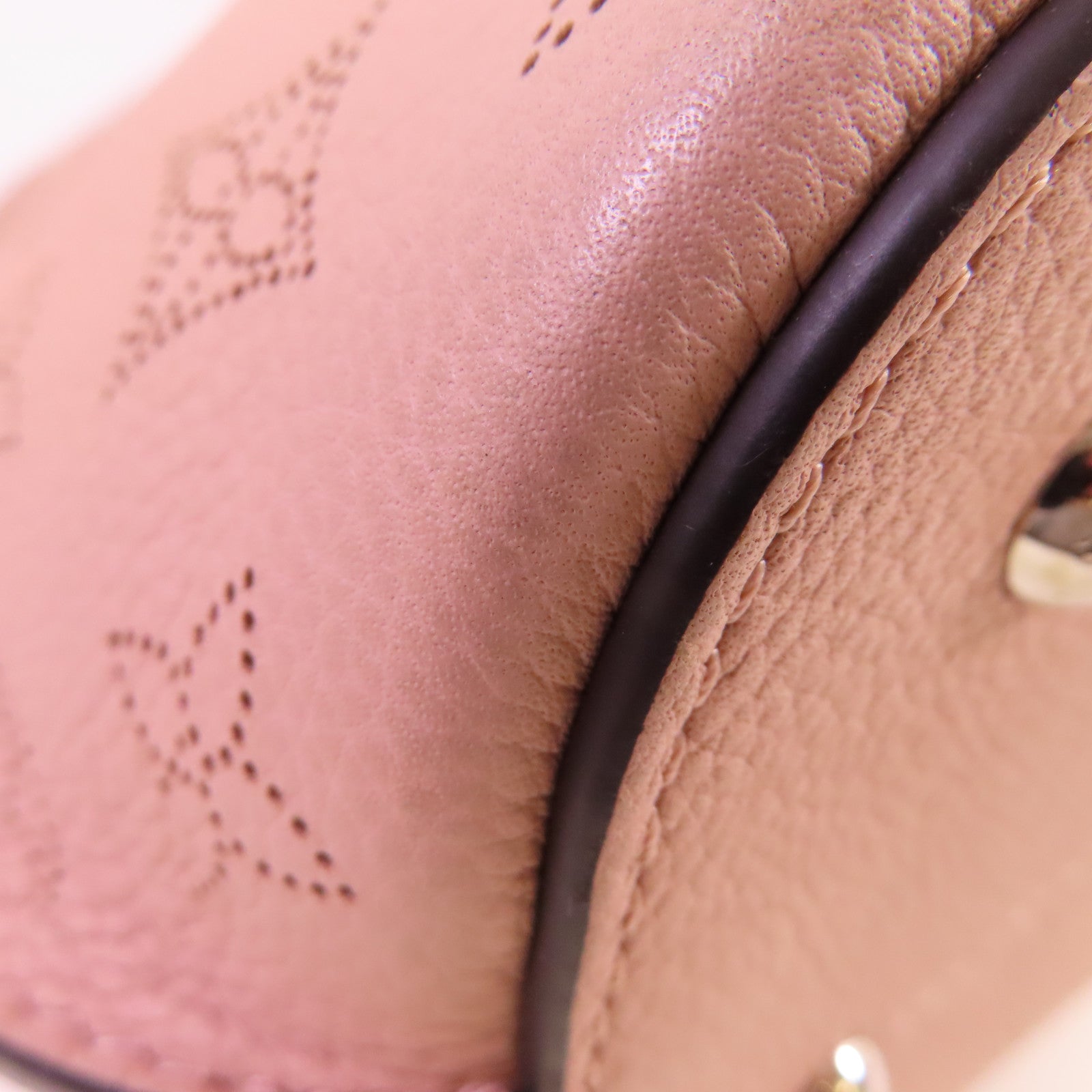 LOUIS VUITTON 【激減優惠】Monogram Mahina Girolata 2Way Bag銀扣手挽肩背兩用袋粉紅色
