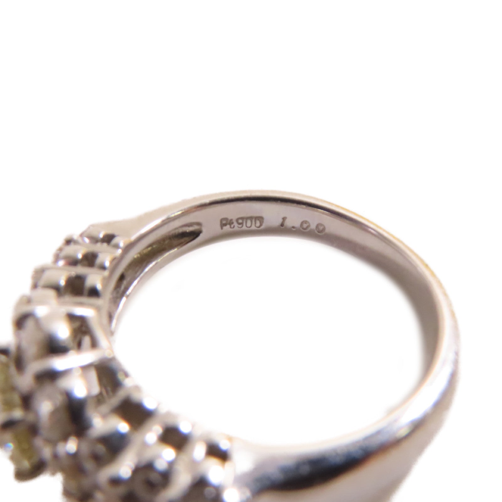 JEWELRY PT900鉑金/0.564ct鑽石/1.0ct鑽石Diamond Ring戒指US#6
