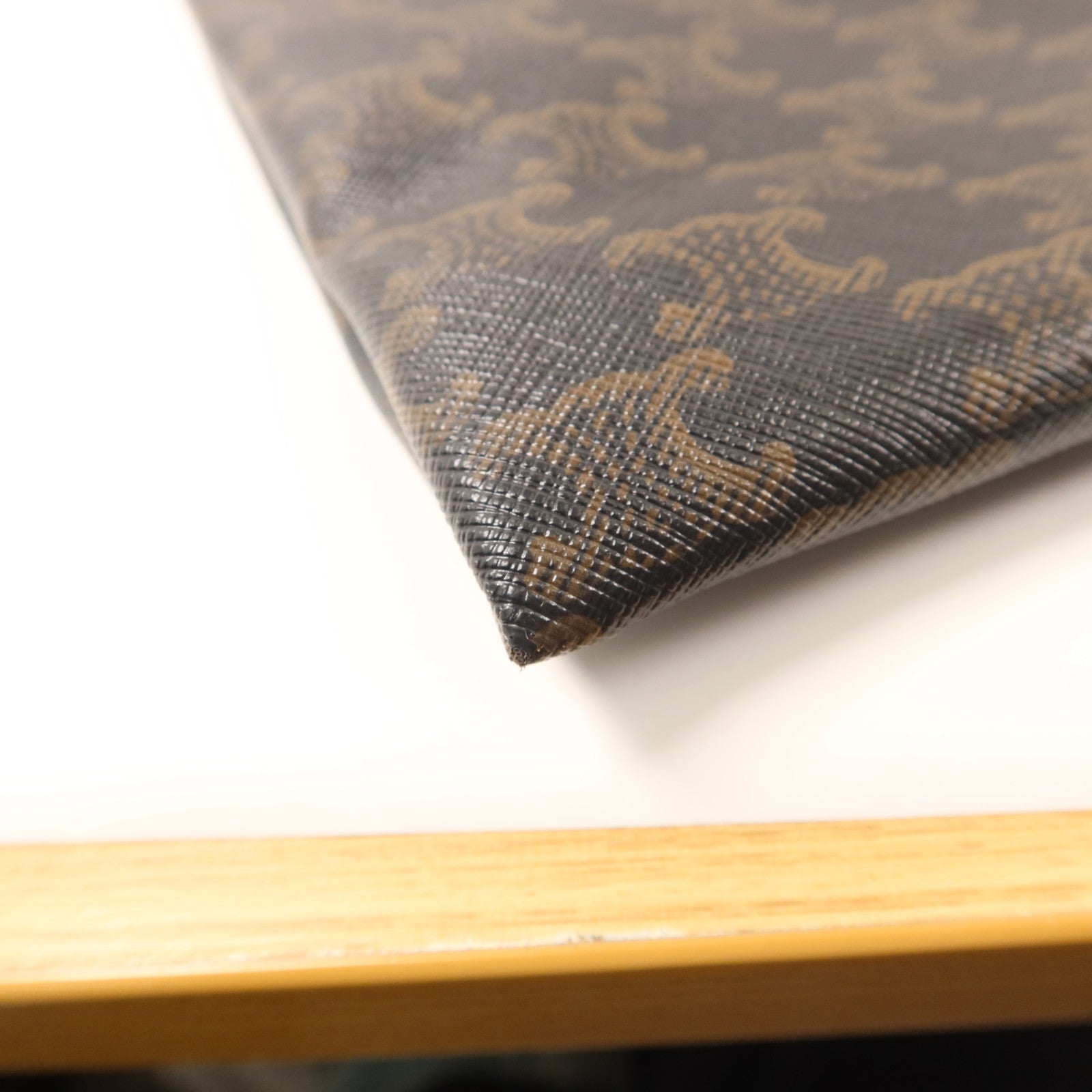 CELINE 塗層帆布Large Flat Shopper金扣手挽袋