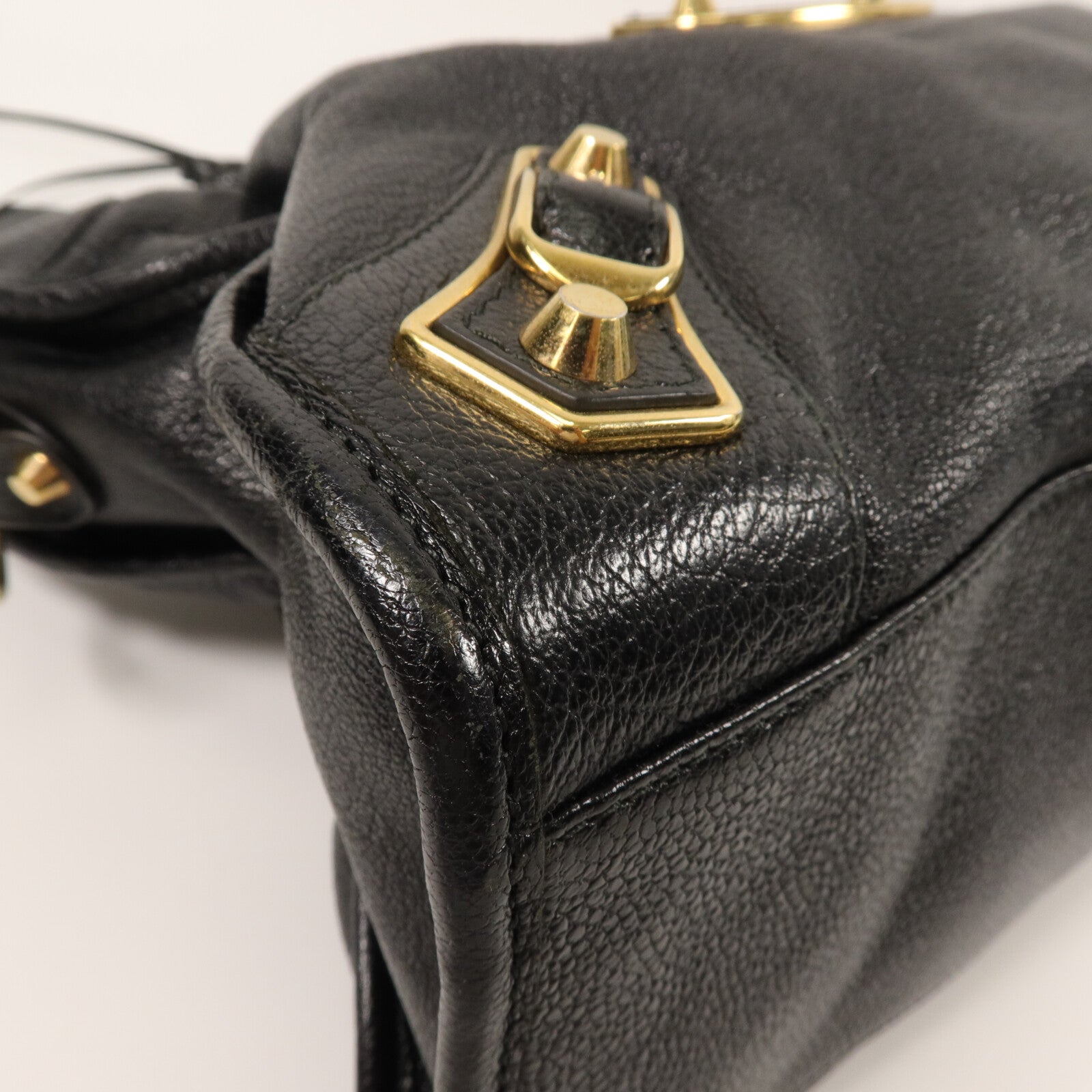 BALENCIAGA 牛皮皮革Metallic Edge City手挽肩背兩用袋