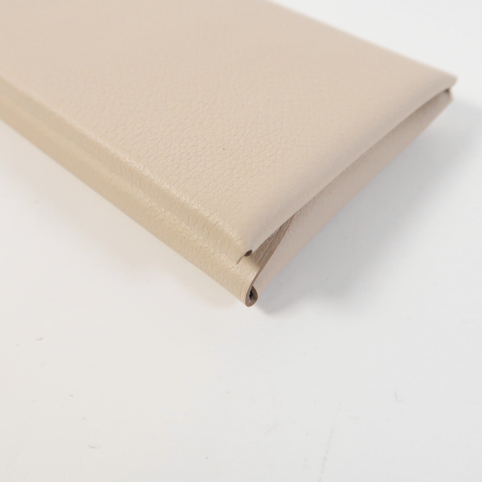 HERMES PHW Calvi Duo Card Case Evercolor Leather Beton