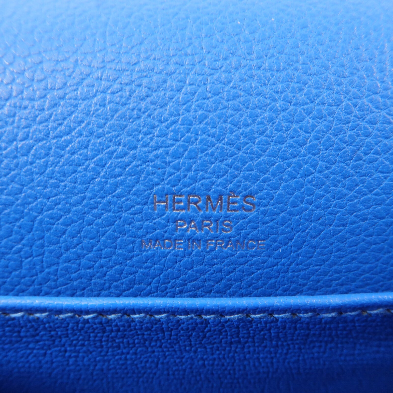 HERMES Evercolor皮革Roulis Mini肩背袋Bleu Hydra
