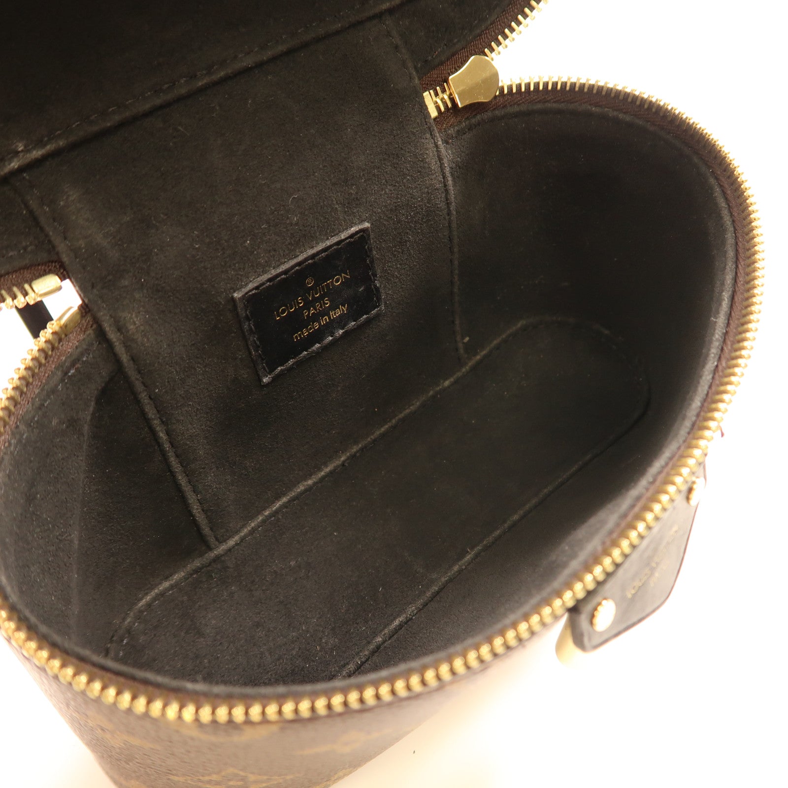 LOUIS VUITTON Monogram Reverse Vanity PM金扣手挽肩背兩用袋啡色