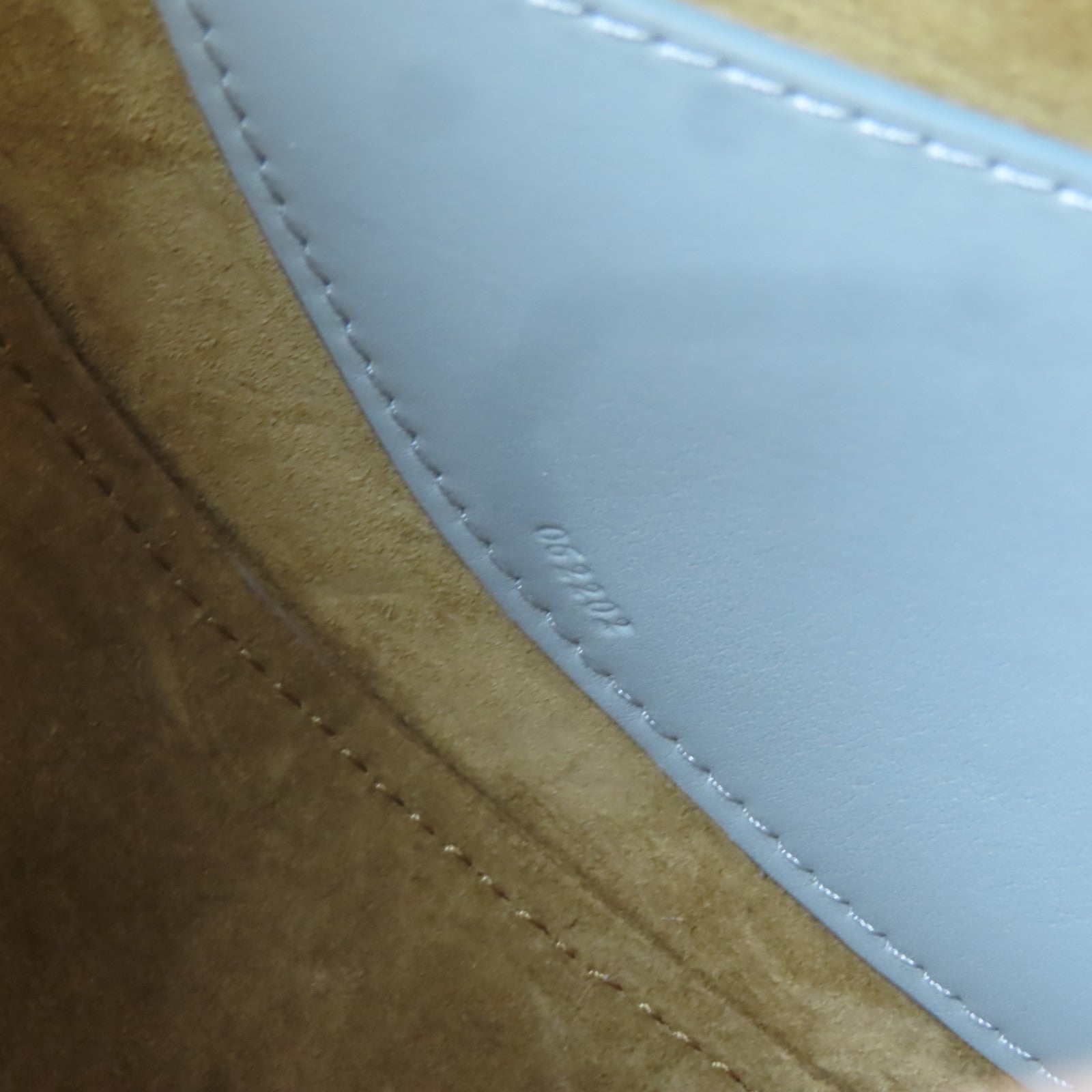 LOEWE GHW Luna Bag Shoulder Handbag Calfskin Leather Gray