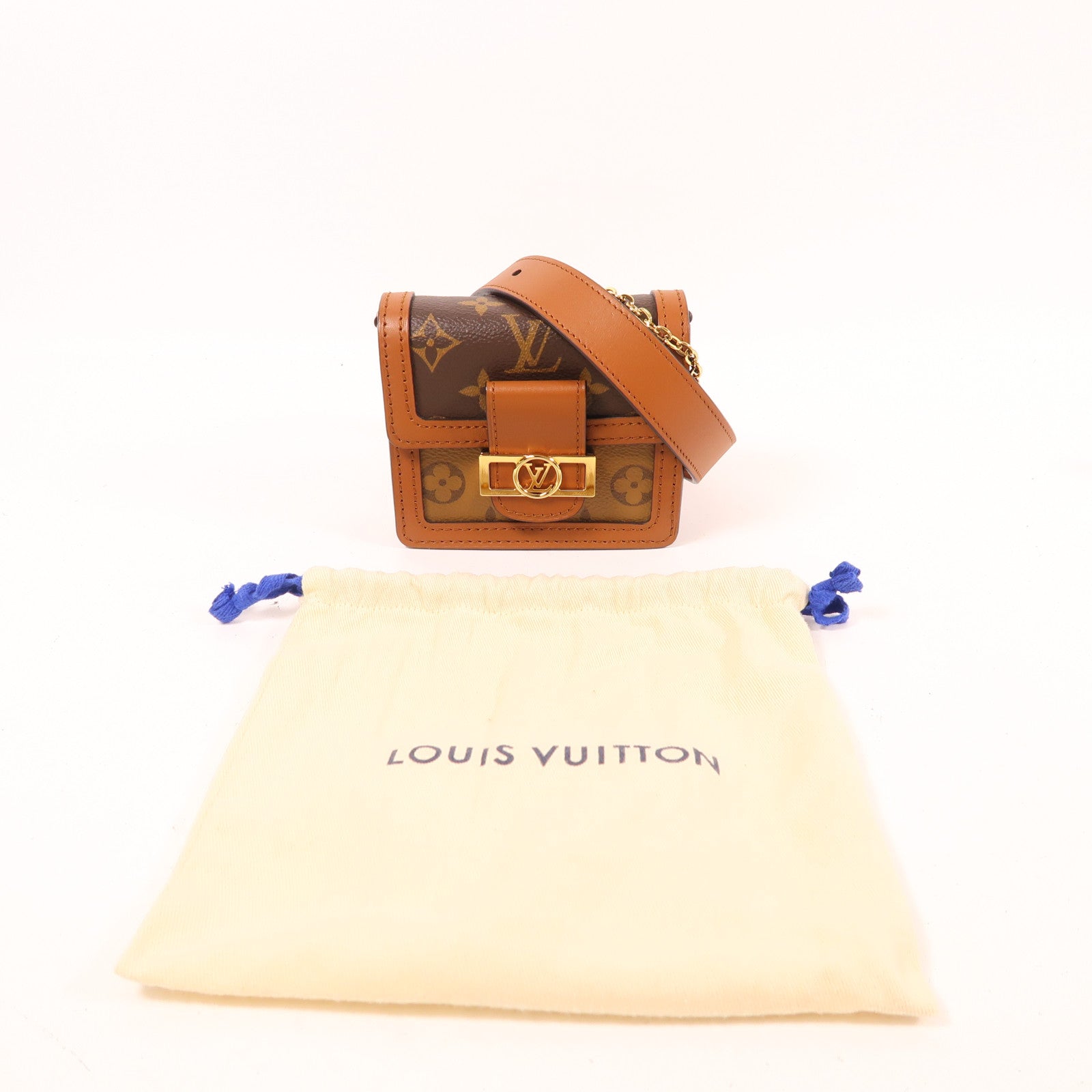 LOUIS VUITTON 【激減優惠】Monogram Dauphine BB金扣腰包/鏈帶肩背袋
