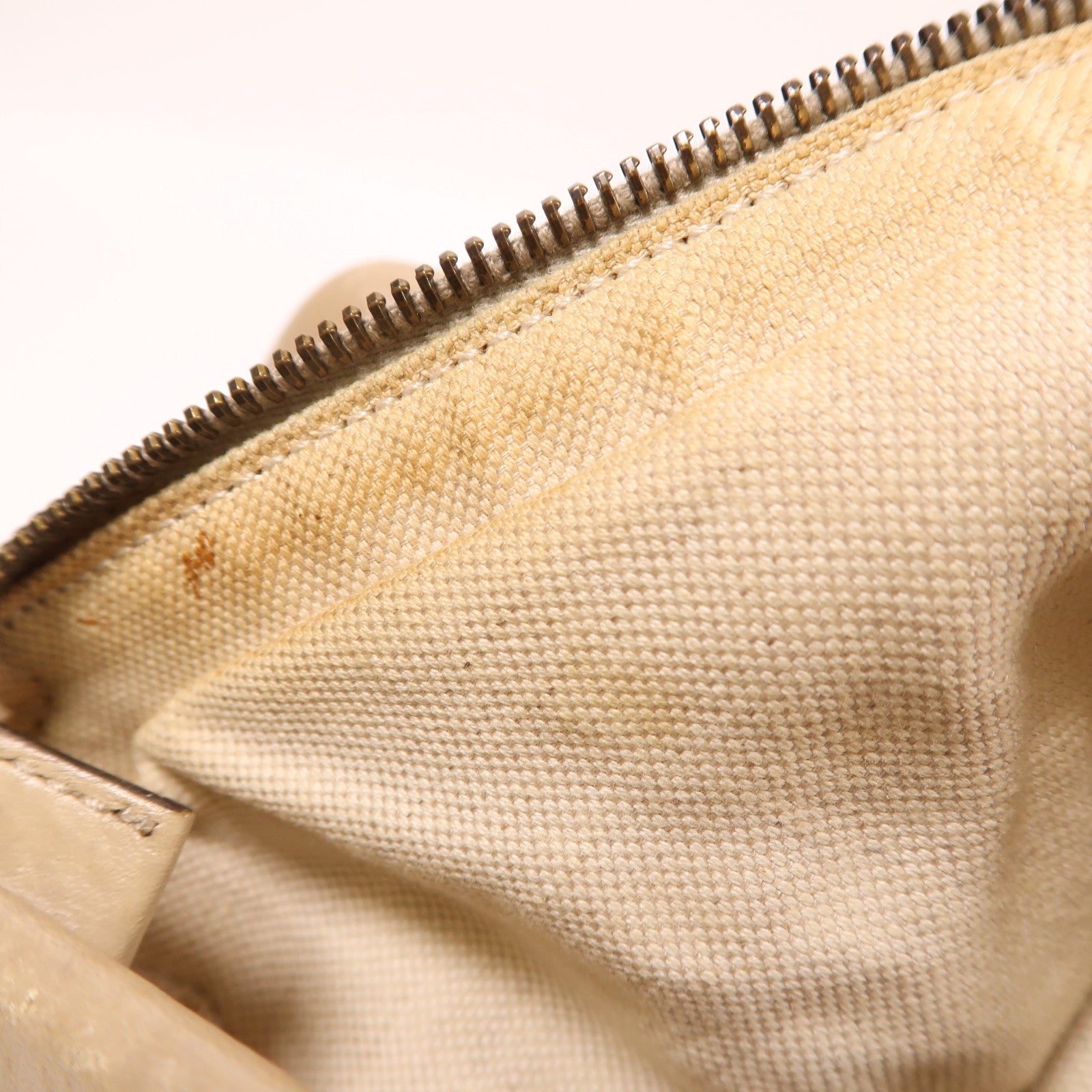 GUCCI 牛皮皮革/帆布2 Way Shoulder Bag金扣手挽肩背兩用袋