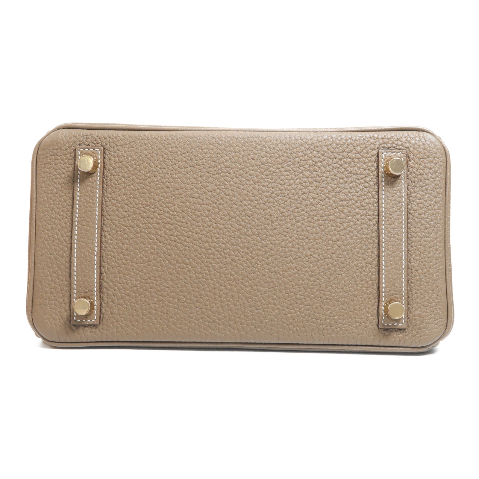 HERMES Togo皮革Birkin 25金扣手挽袋Etoupe