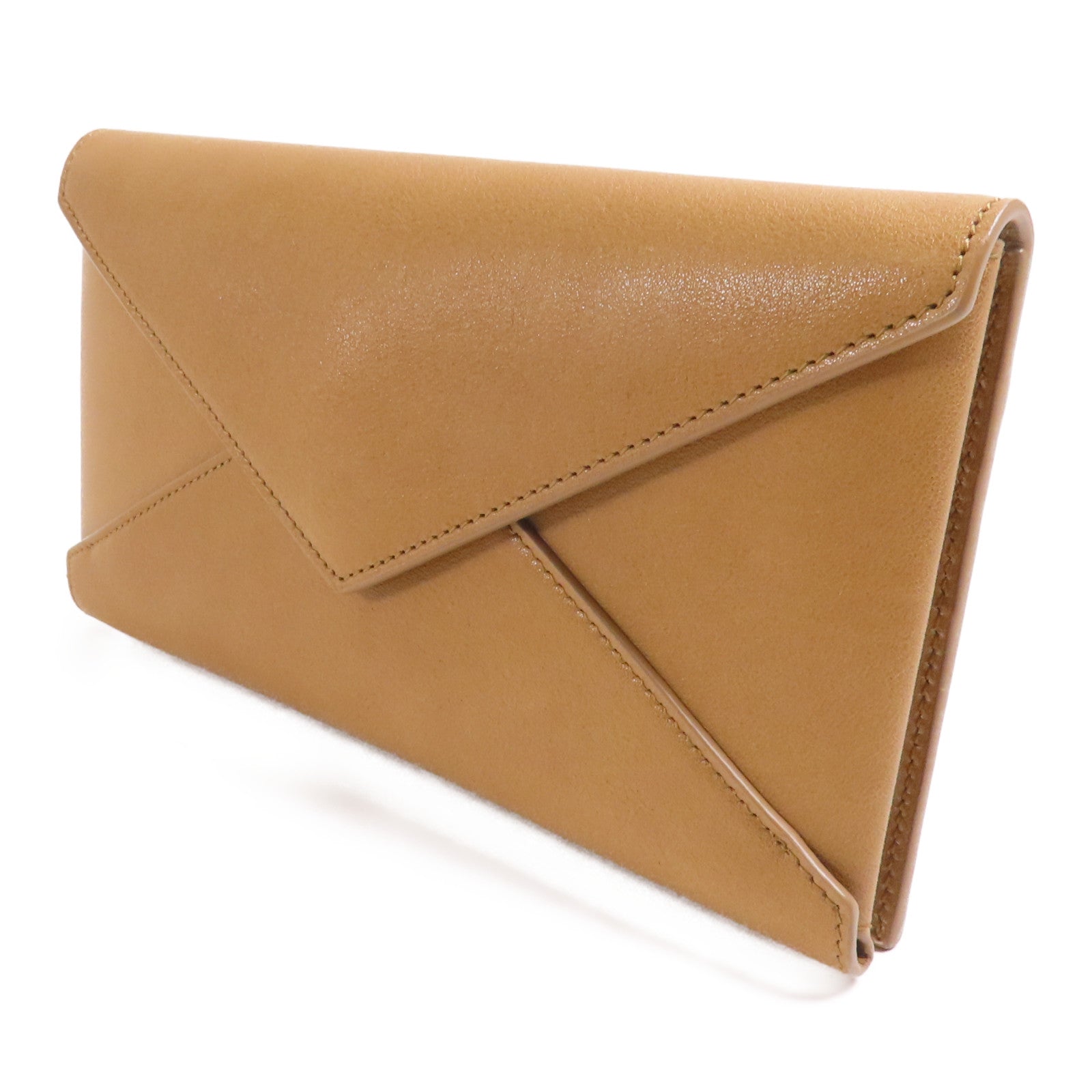 SAINT LAURENT 牛皮皮革Letter Large Wallet金扣長錢包