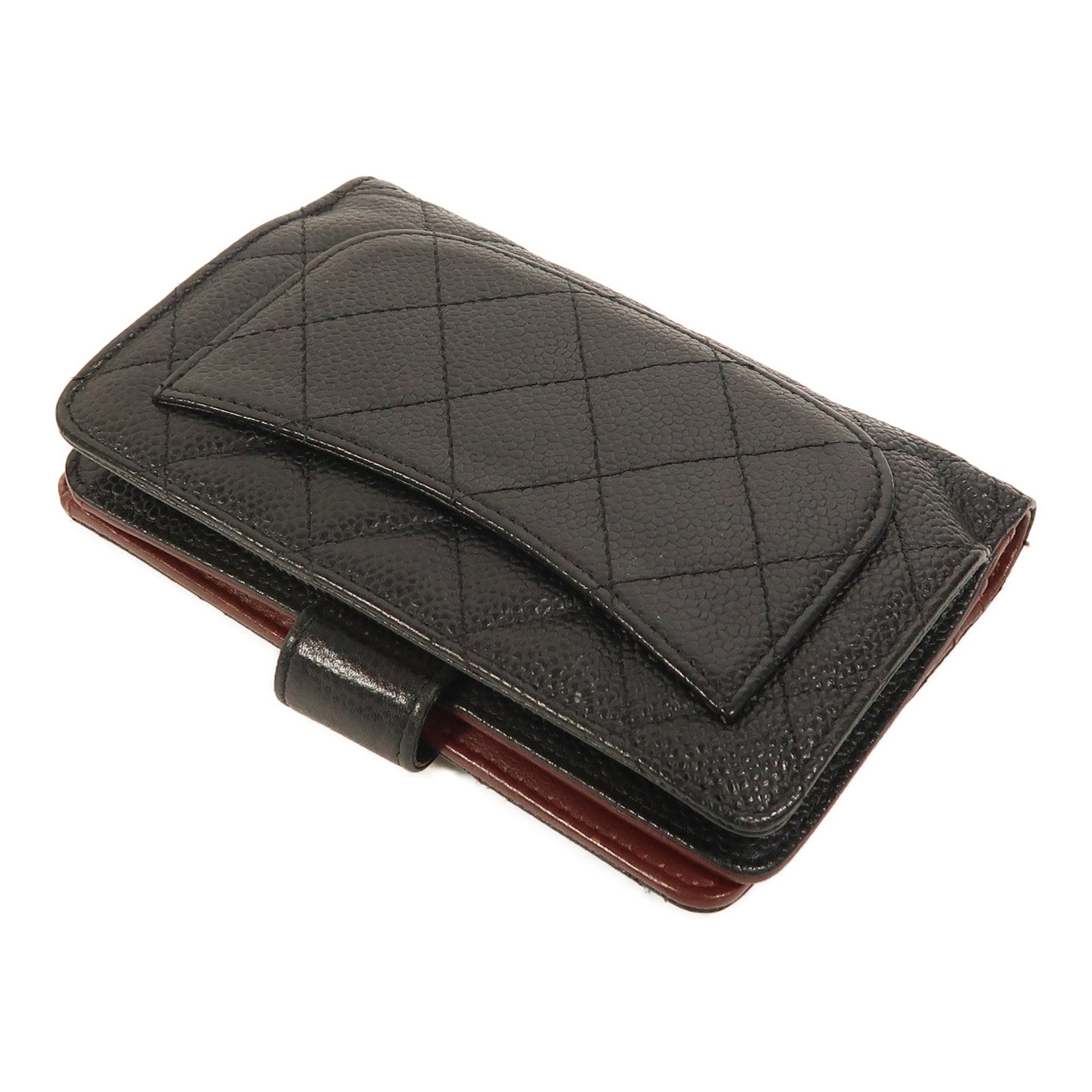 CHANEL 牛皮皮革Wallet金扣錢包