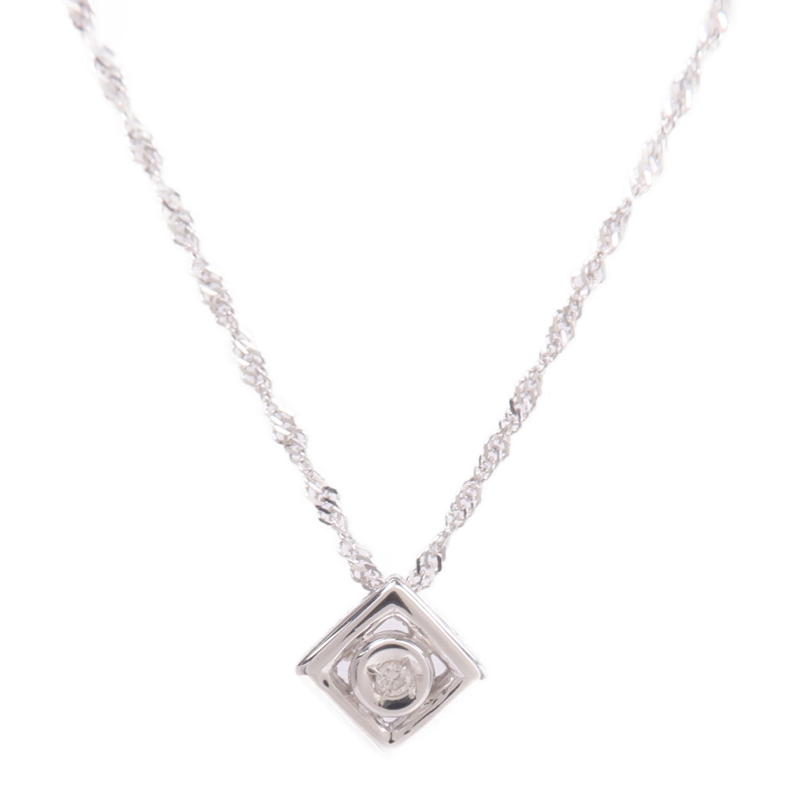 JEWELRY 18K白金Diamond Necklace鑽石項鍊
