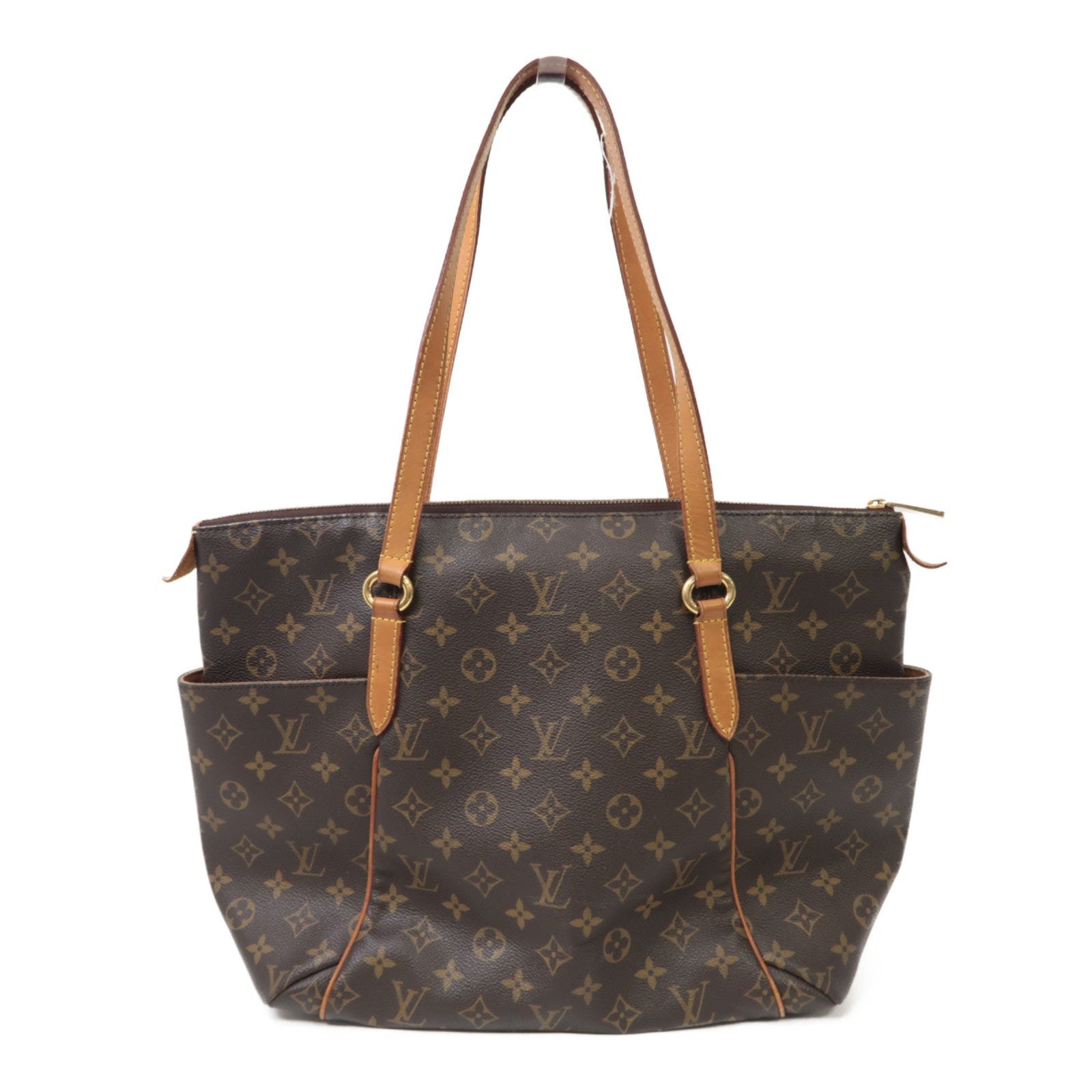 LOUIS VUITTON Monogram Totally MM金扣肩背袋啡色