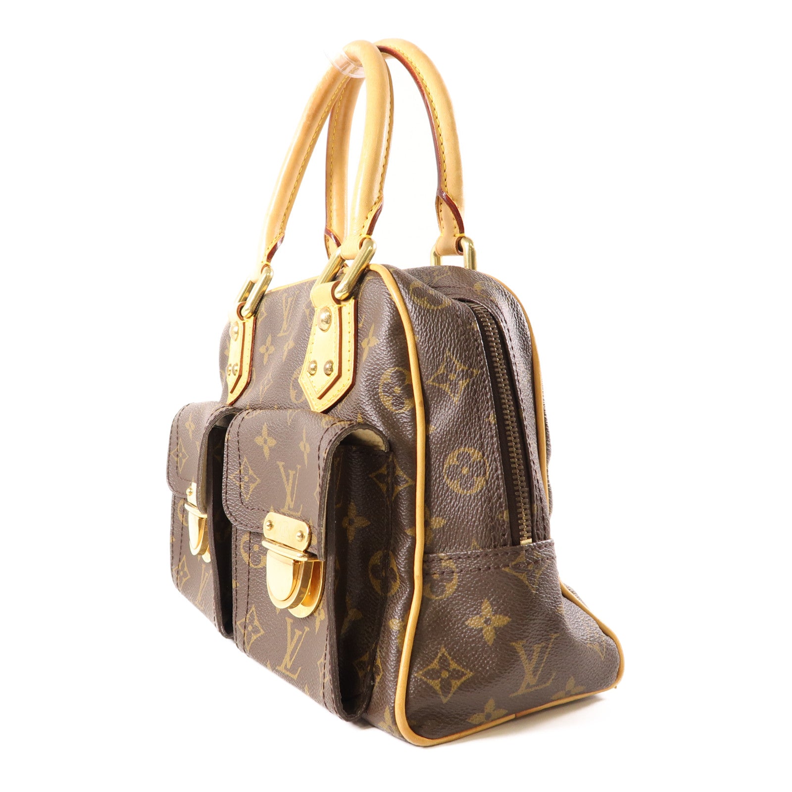 LOUIS VUITTON LV GHW Manhattan PM Handbag M40026 Monogram Brown