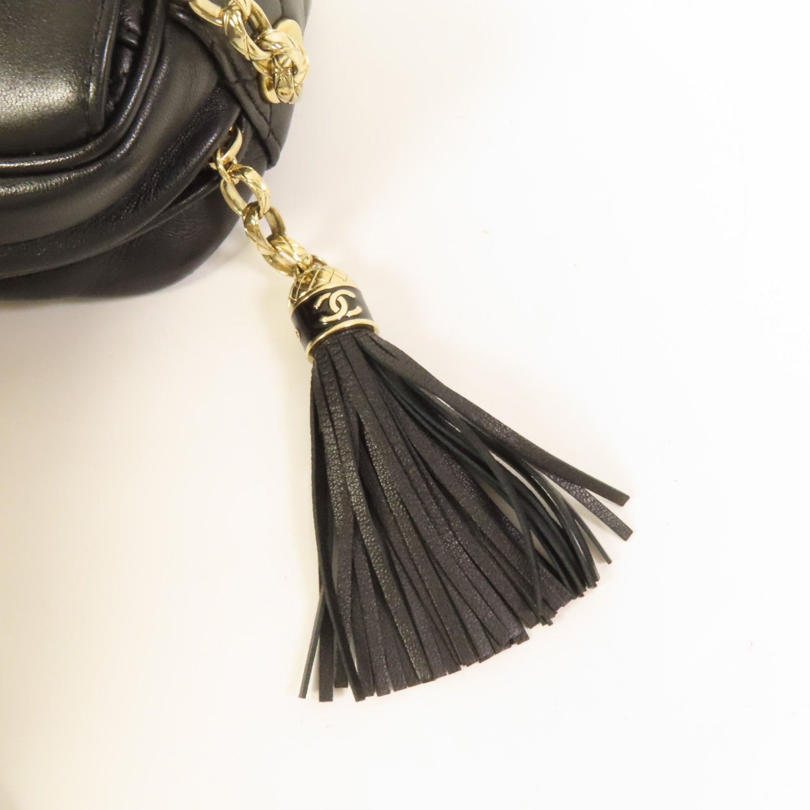 CHANEL 羊皮皮革Chain Shoulder Bag金扣鏈帶肩背袋