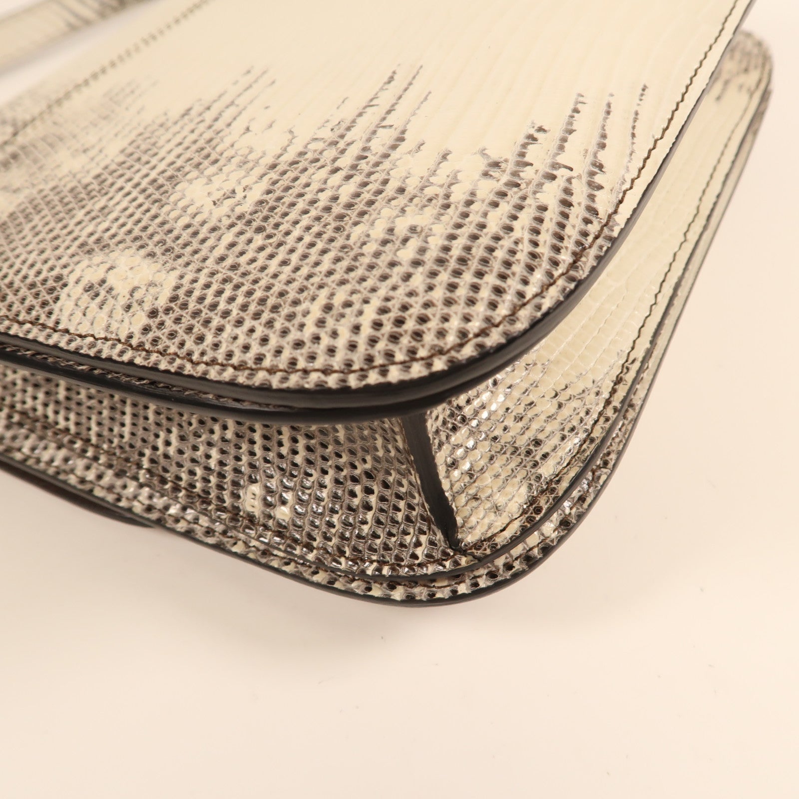 CELINE 蜥蝪皮革Classic Box金扣肩背袋