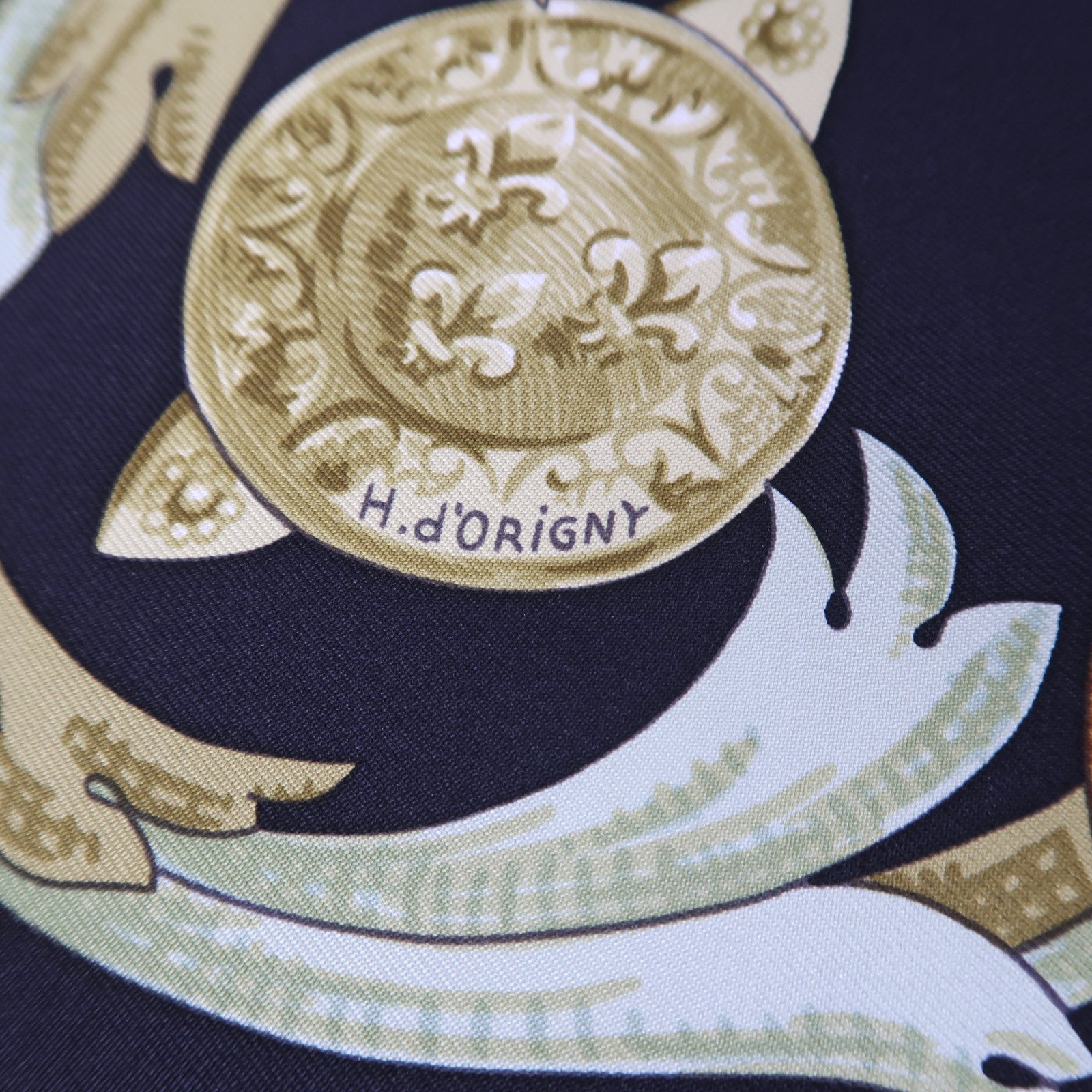 HERMES 絲質Scarf 90X90cm絲巾黑色/綠色/啡色