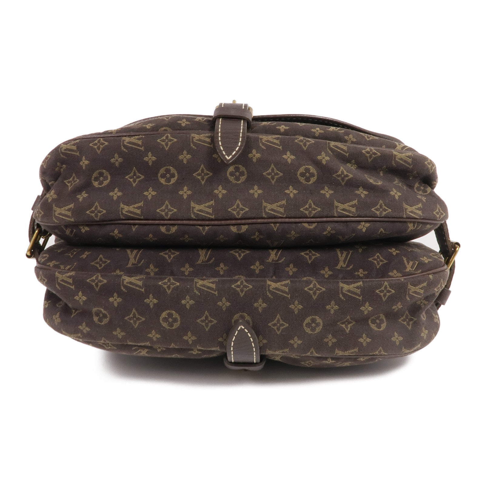 LOUIS VUITTON Monogram Mini Lin Saumur 30金扣肩背袋