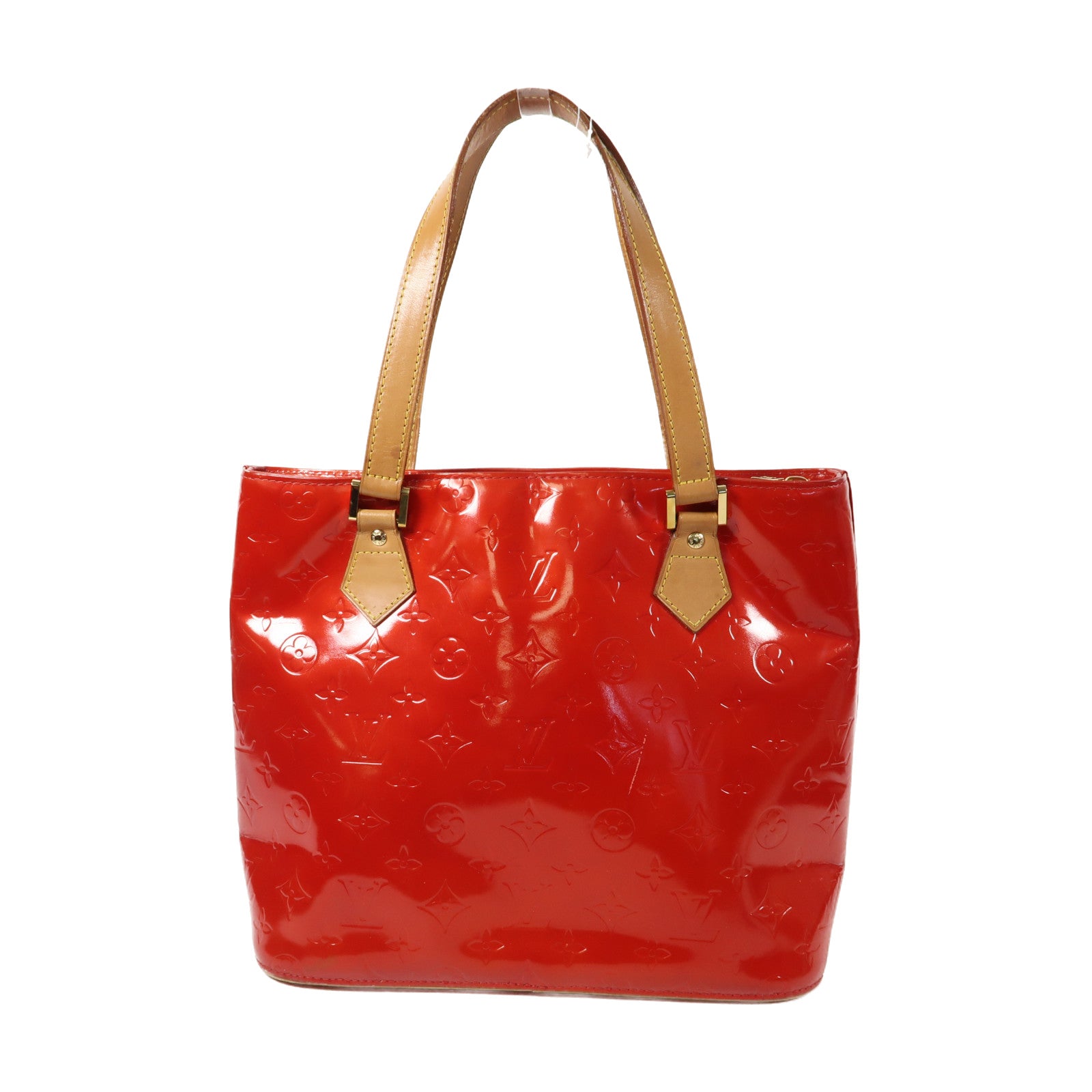 LOUIS VUITTON 【激減優惠】Monogram Vernis Houston金扣手挽袋紅色