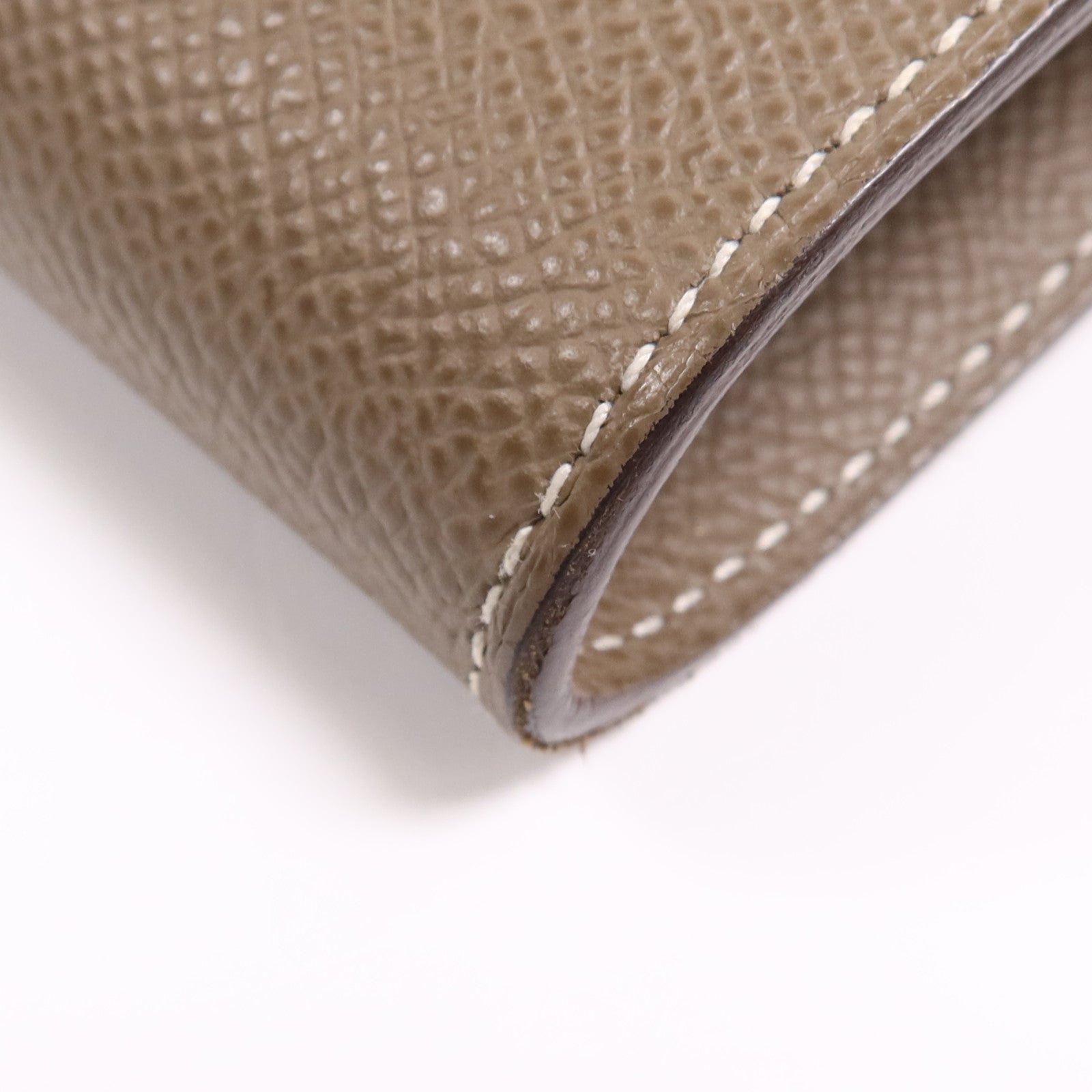 HERMES Epsom皮革Kelly To Go銀扣肩背袋Etoupe