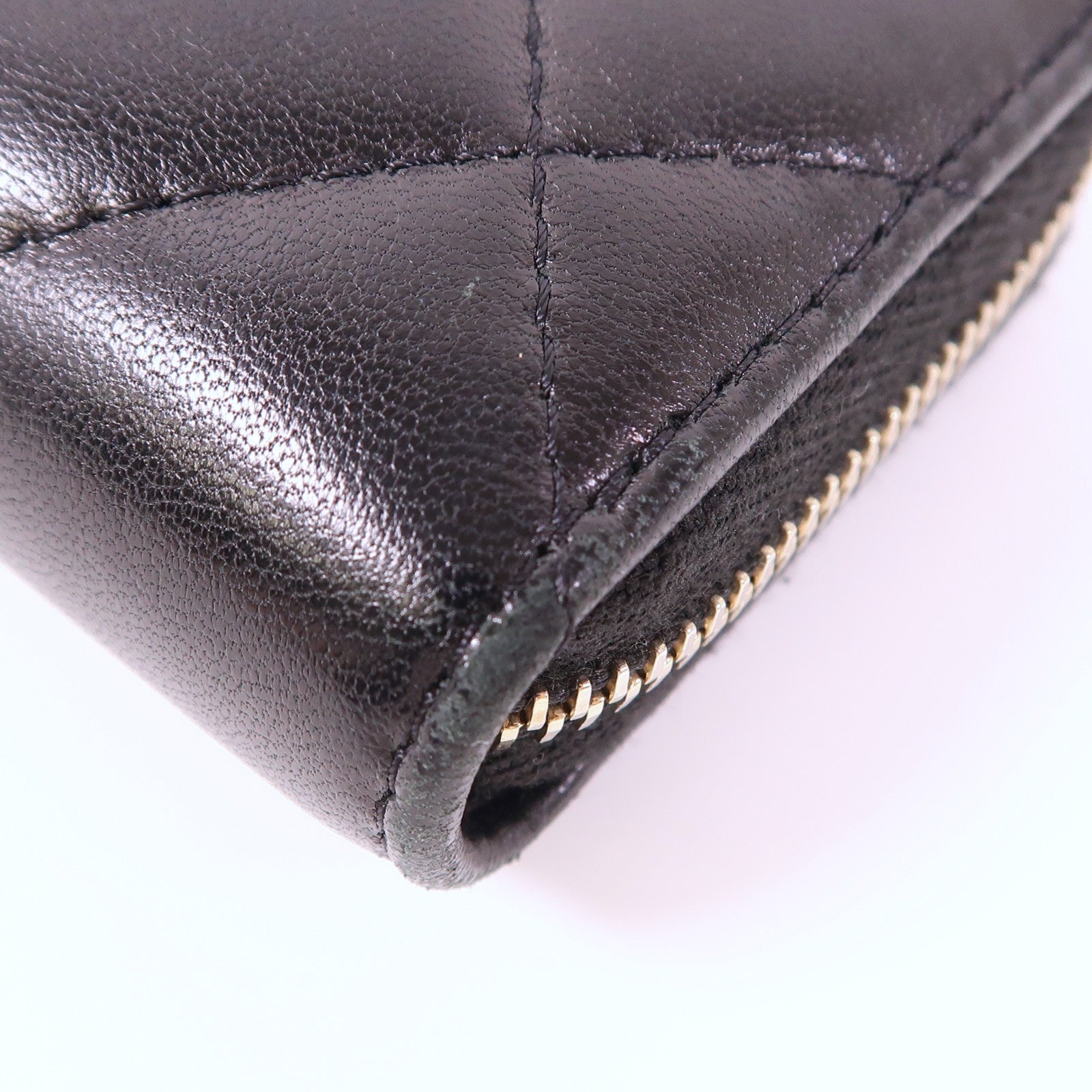 CHANEL 羊皮皮革Coin Case金扣零錢包