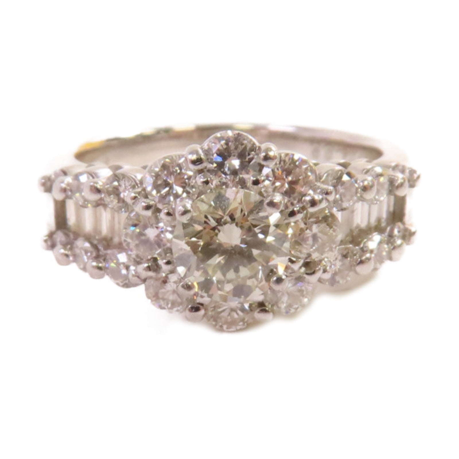 JEWELRY PT900鉑金/0.564ct鑽石/1.0ct鑽石Diamond Ring戒指US#6