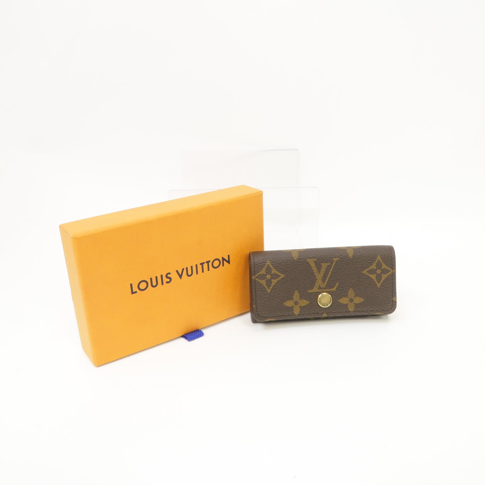 LOUIS VUITTON Monogram Key Holder金扣鑰匙套啡色