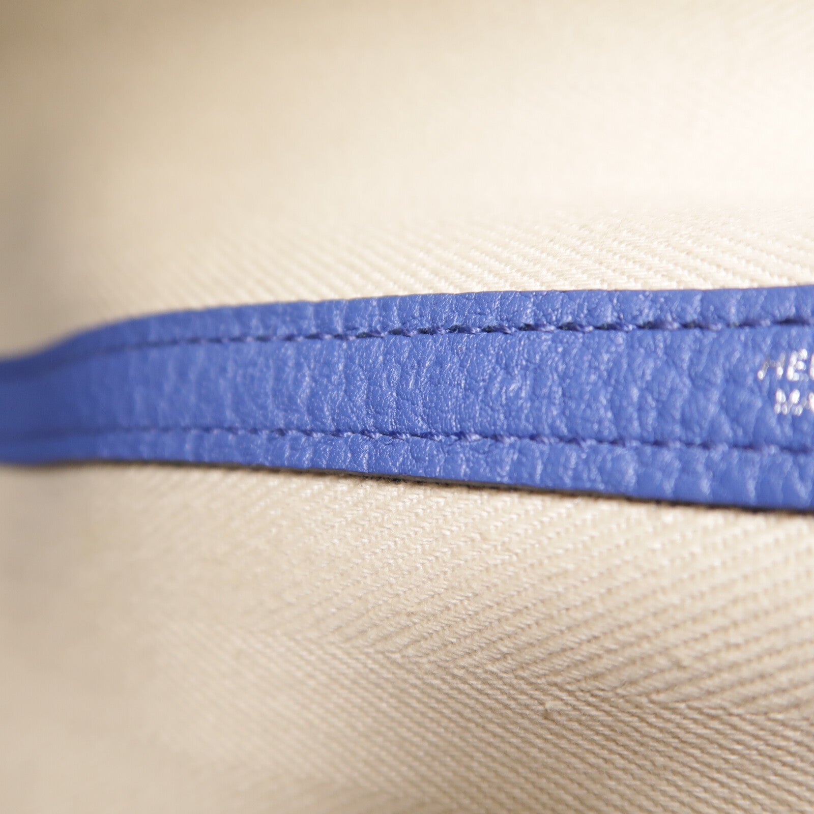 HERMES 帆布Garden Party TPM手挽袋Bleu Brighton