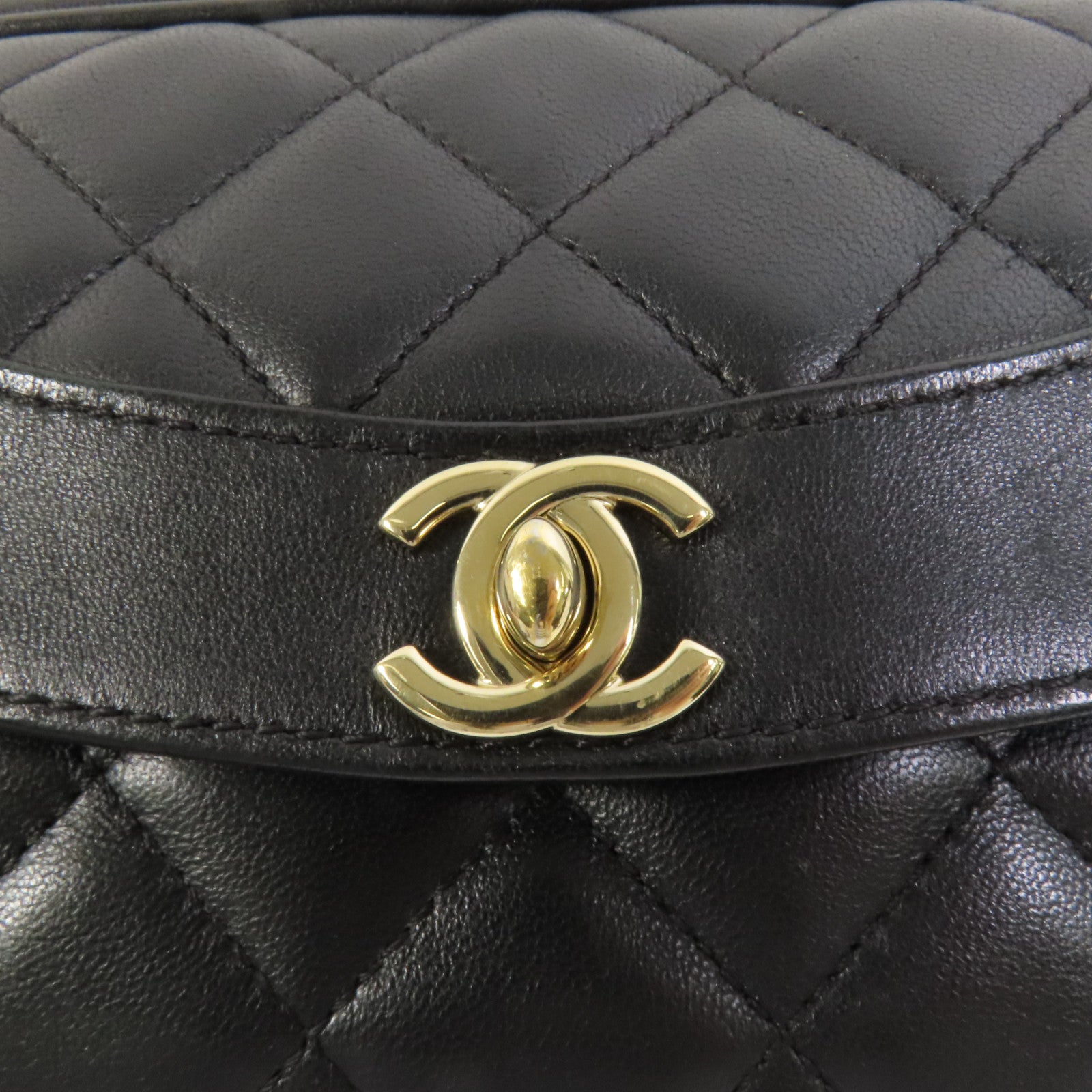 CHANEL 羊皮皮革Chain Shoulder Bag金扣鏈帶肩背袋